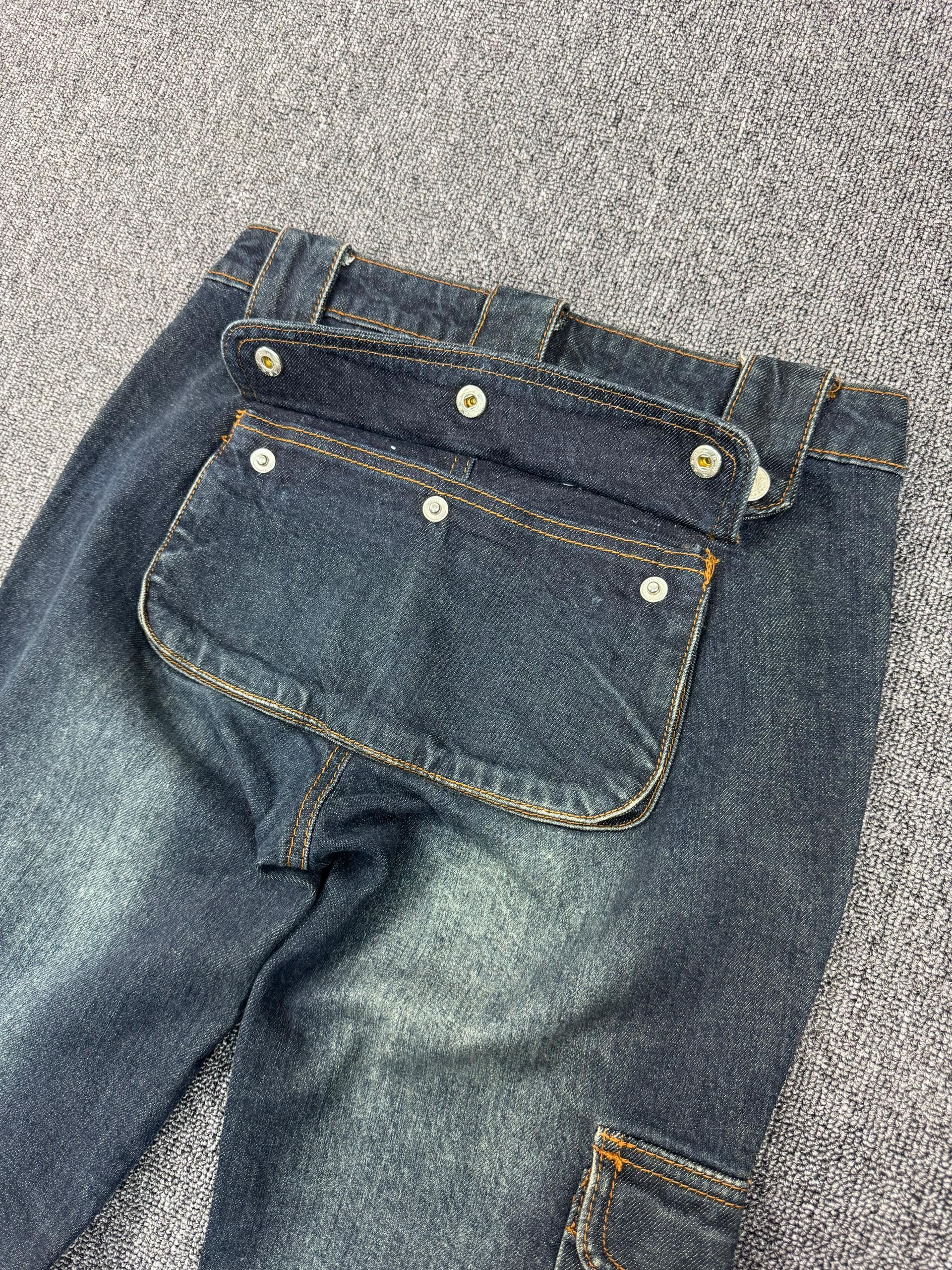 Japanese Brand Wink Wink Distressed Multipocket Denim Jeans Size 26" / US 2 / IT 38 - 11 Thumbnail