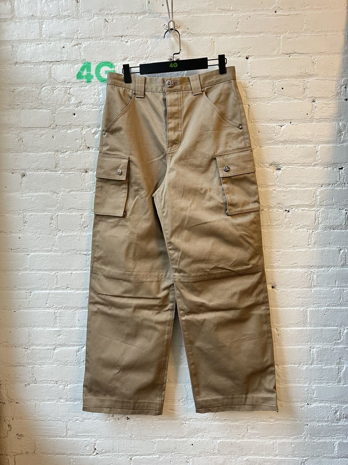 Chrome Hearts CHROME HEARTS SAMPLE BAGGY SKATER CARGOS SZ 31 32 Size US 31 - 2 Thumbnail