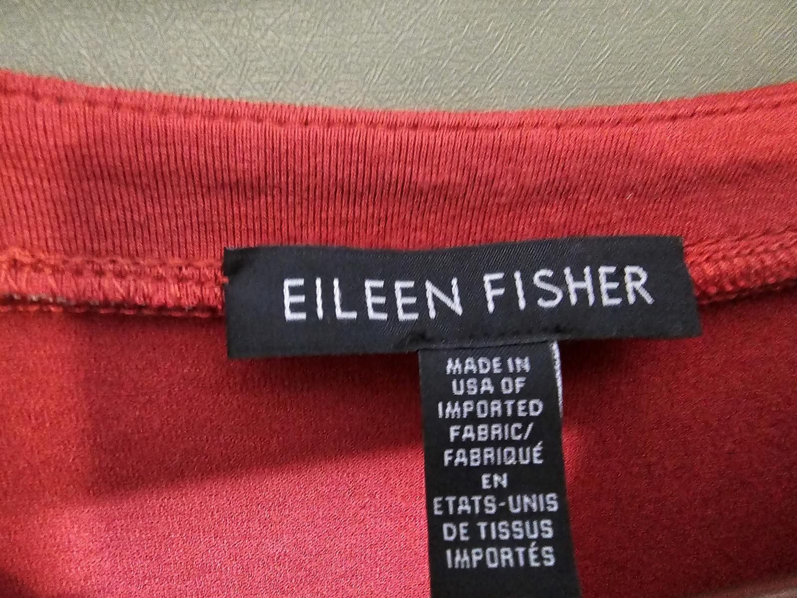 Eileen Fisher Eileen Fisher Dress Red Womens Size L Viscose Size L / US 10 / IT 46 - 2 Thumbnail