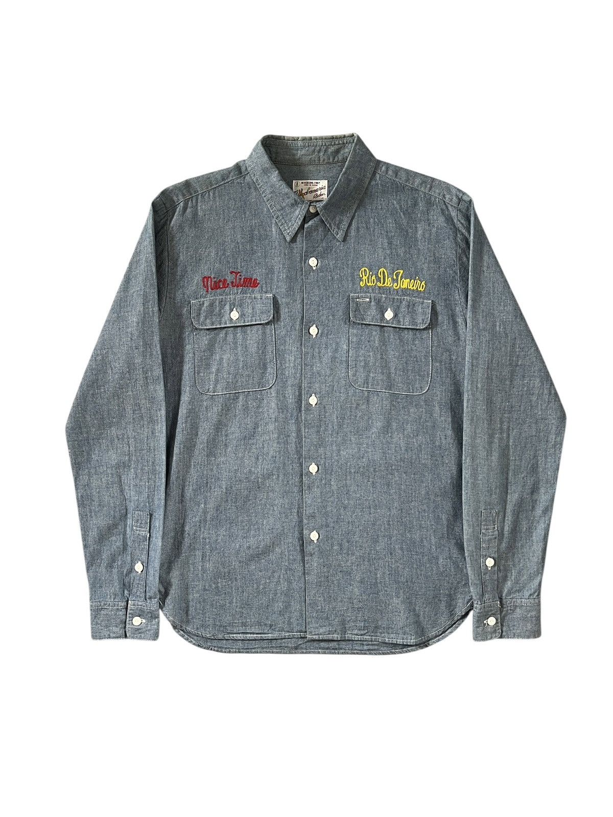 Wacko Maria Chain Stitch Selvedge Worker Shirt