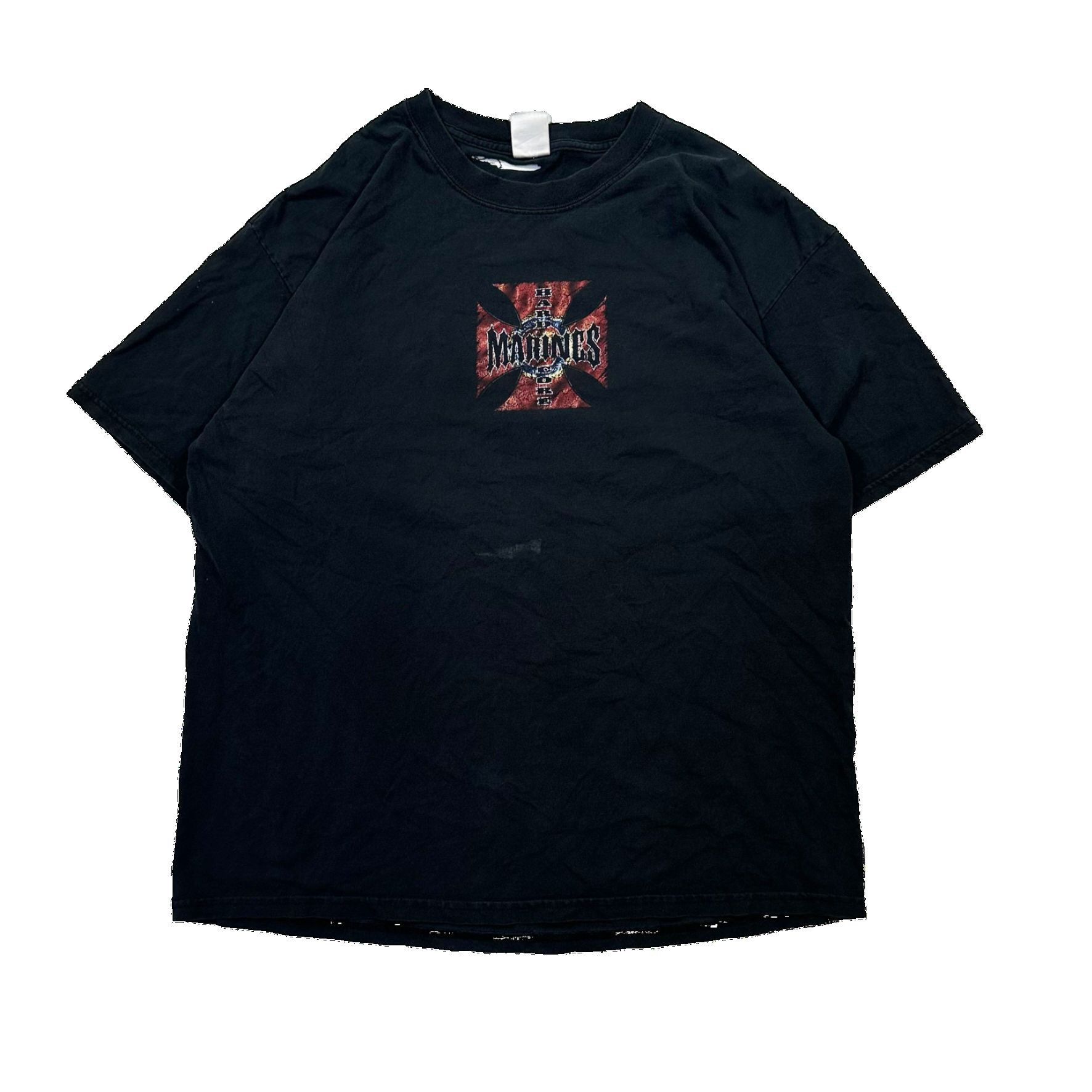Vintage Vintage 00s Hard Core Marines Choppers Inspired Graphic Size US XL / EU 56 / 4 - 1 Thumbnail