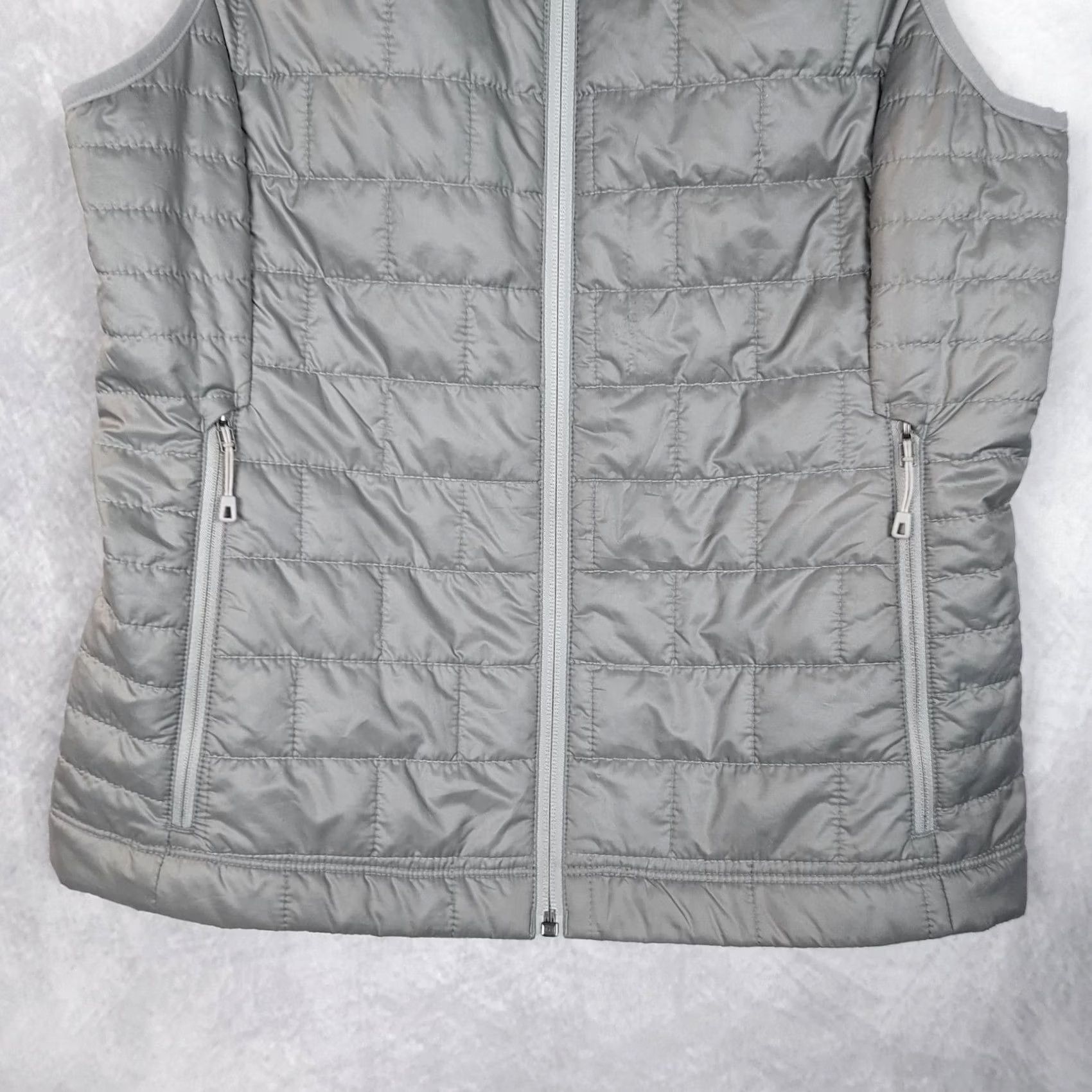 Patagonia Patagonia Nano Puff Vest Womens Small Gray Primaloft Insulated Lightweight Quilted Full Zip Pockets Logo Size S / US 4 / IT 40 - 5 Thumbnail
