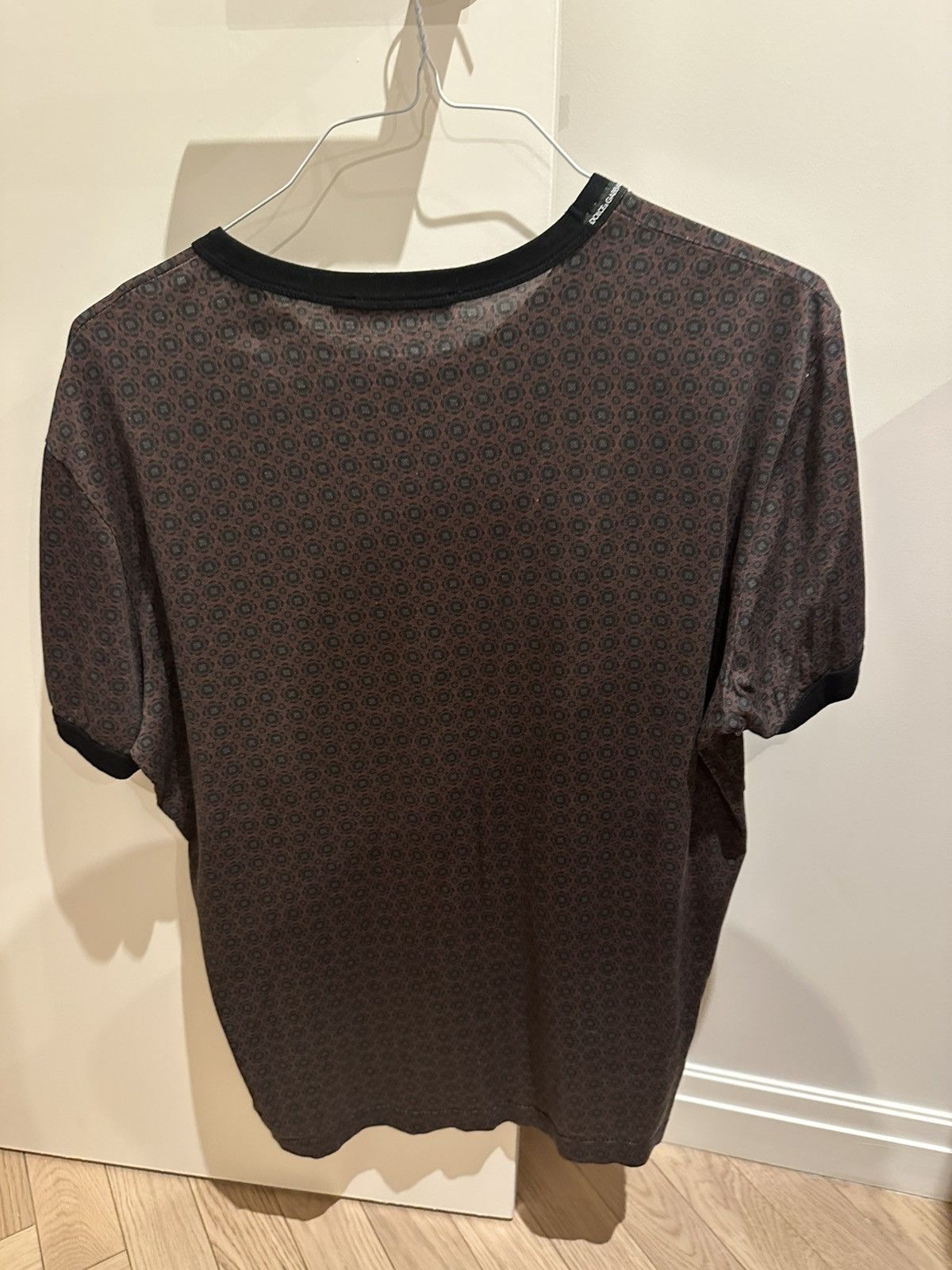 Dolce & Gabbana Dolce & Gabbana Vintage Brown Pattern T-Shirt Size US L / EU 52-54 / 3 - 3 Thumbnail