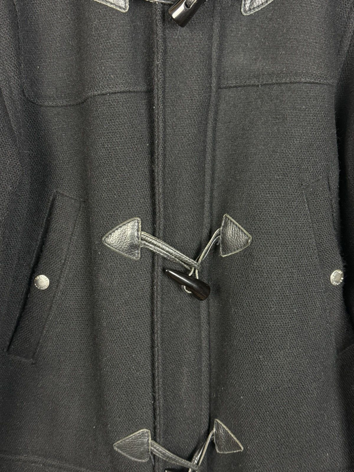 Schott Vintage Schott NYC Warren Wool Duffle Coat Black Size US XL / EU 56 / 4 - 2 Thumbnail