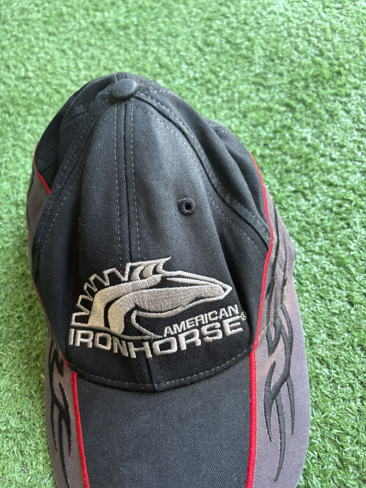 NASCAR Vintage 1990’s American Iron Horse cap Size ONE SIZE - 2 Thumbnail