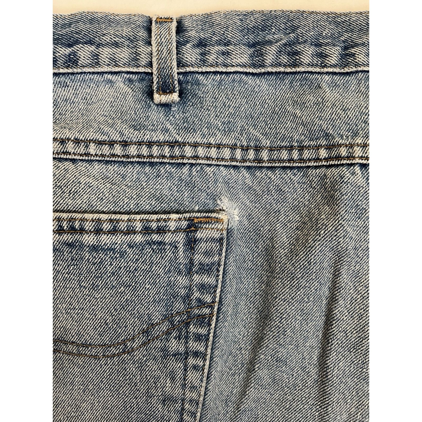 Carhartt Carhartt B160-DST Jeans Mens 42x30 Distressed Denim Leather Size US 42 / EU 58 - 12 Thumbnail