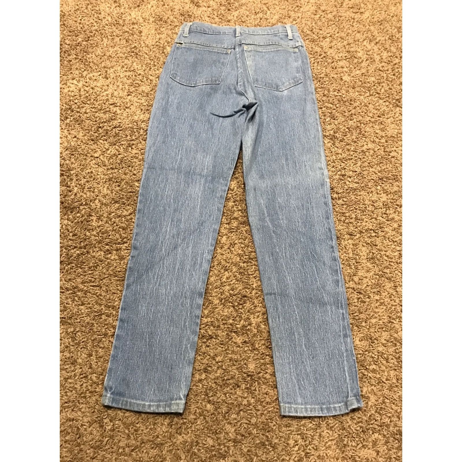 Vintage VINTAGE Fredericks Of Hollywood STUDDED HIGH WAISTED JEANS Womens Jeans XS 7 USA Blue 27in 28.5in B22 Size 28" / US 6 / IT 42 - 4 Thumbnail