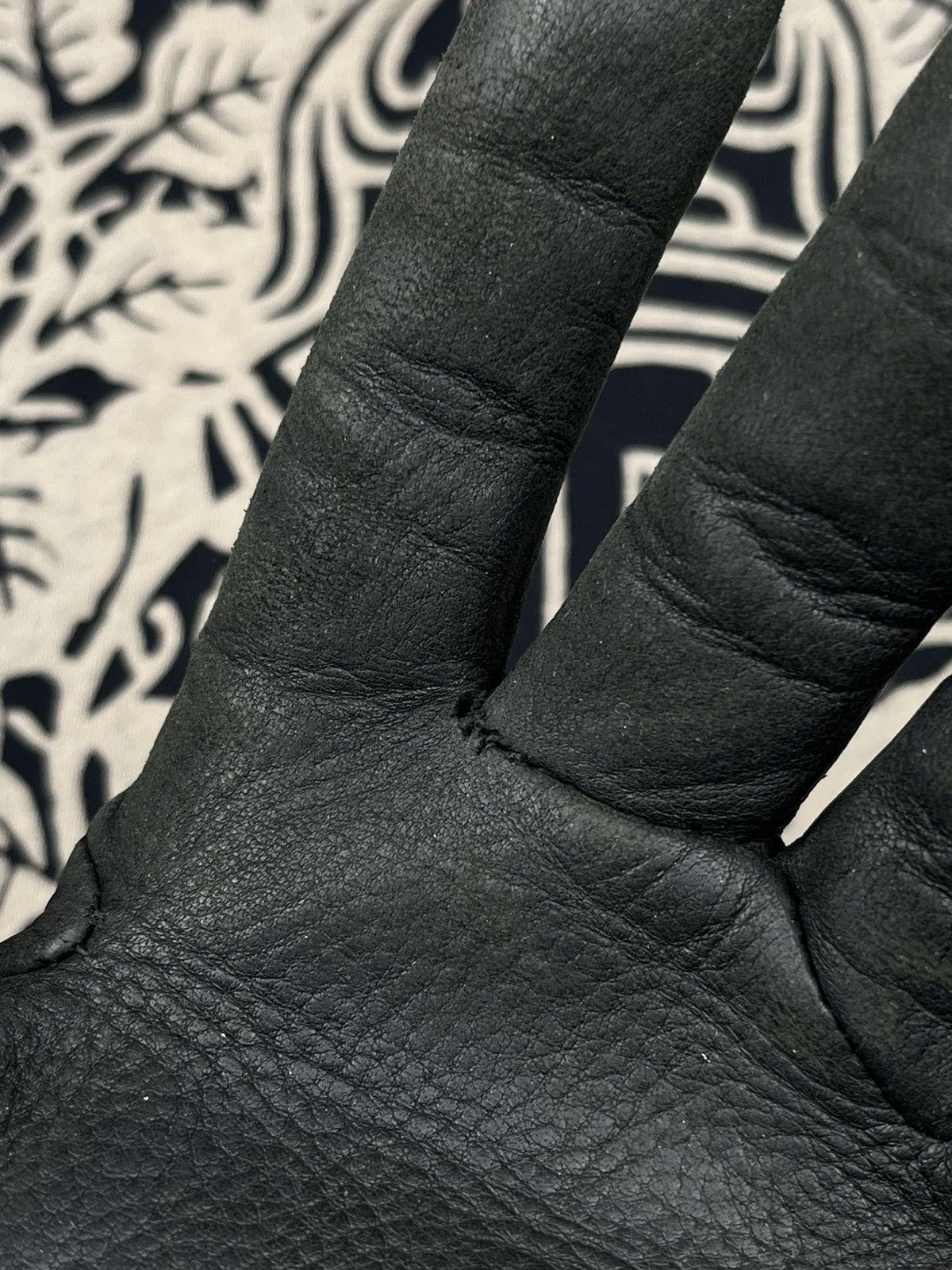 Chrome Hearts Chrome Hearts Silver Horseshoe Leather Gloves Black Size ONE SIZE - 17 Thumbnail