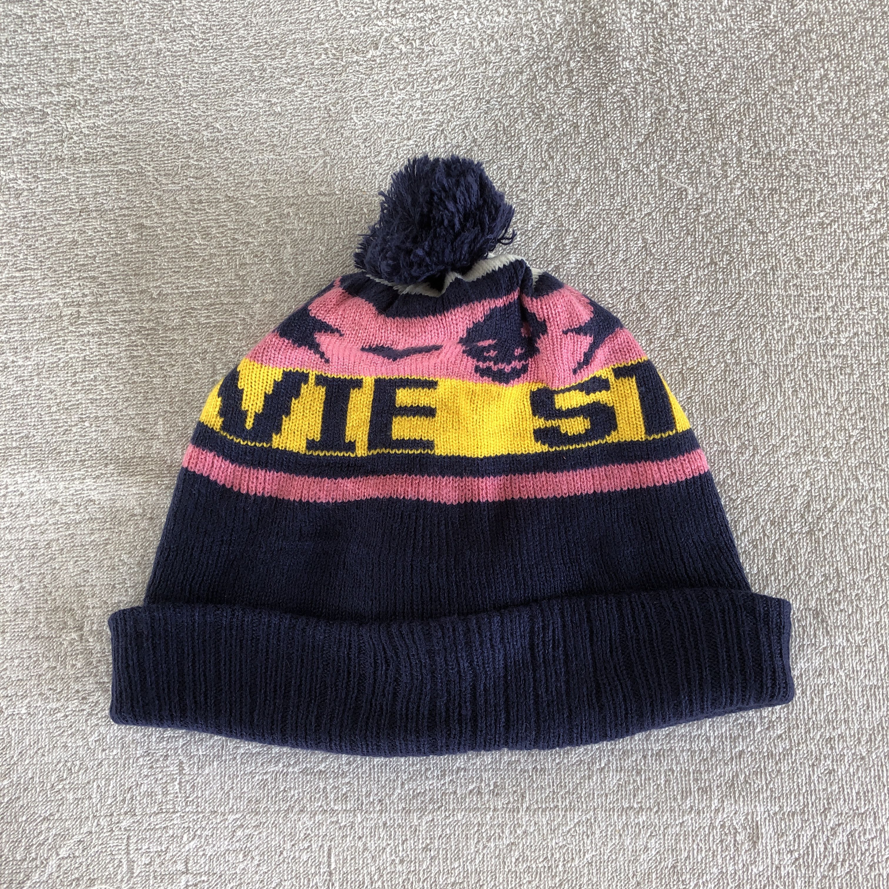 Japanese Brand Vintage Y2K Movie Star Beanie Skulls Pom Pom Snow Caps Hats Size ONE SIZE - 7 Thumbnail