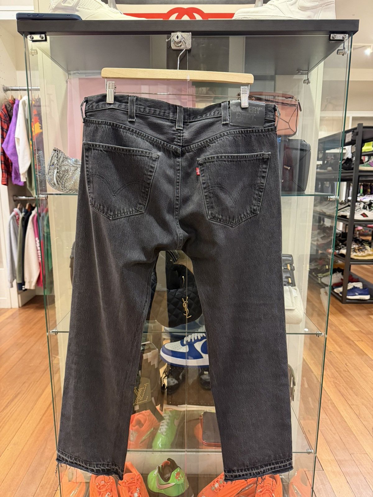Gallery Dept. Gallery Dept Black Straight Leg Levi’s Jeans Size US 36 / EU 52 - 2 Thumbnail