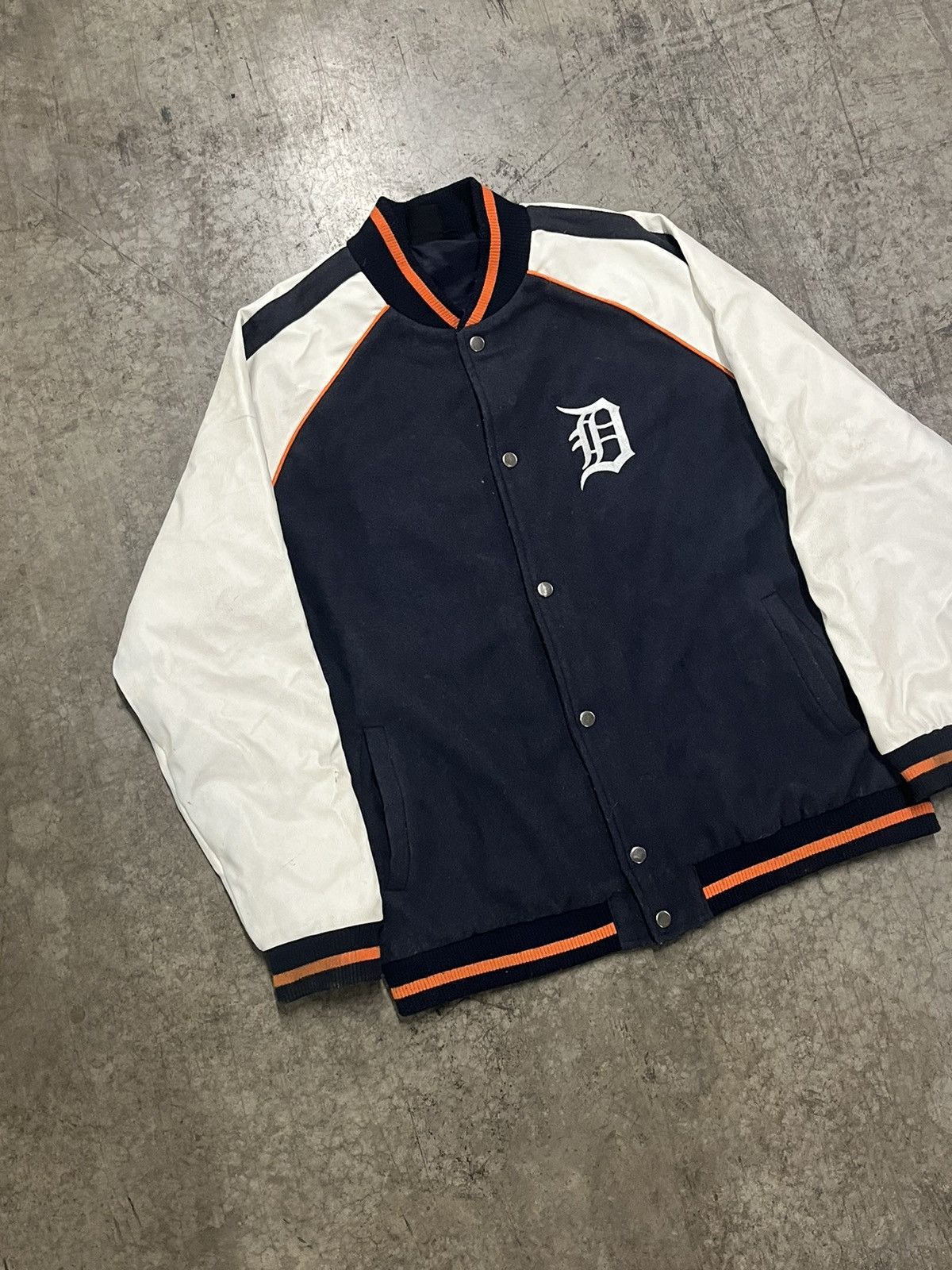 Vintage Detroit tigers vintage mlb jacket baseball varsity rare hype Size US L / EU 52-54 / 3 - 3 Thumbnail