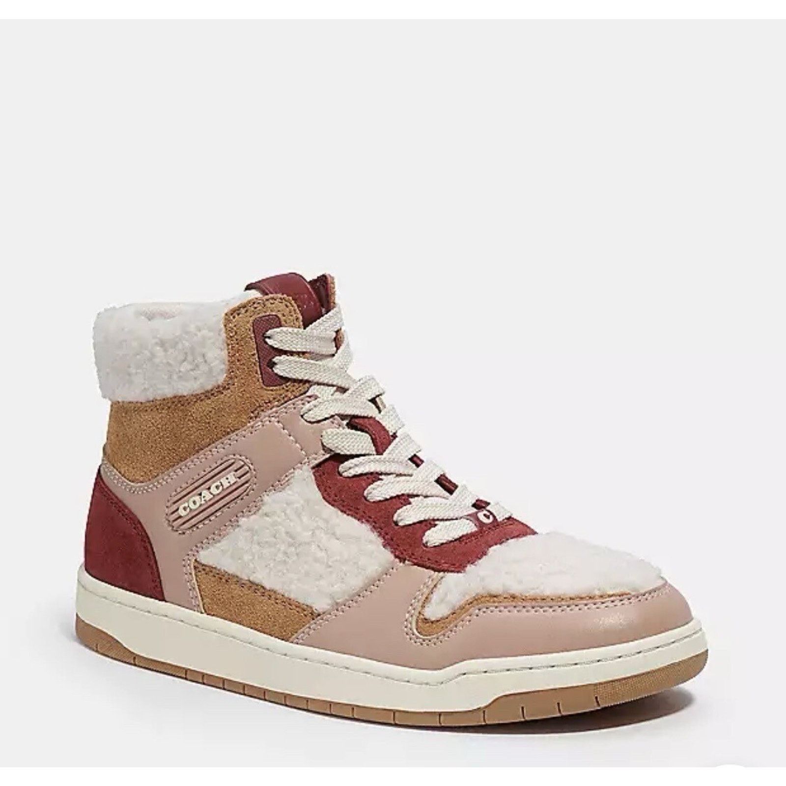 Coach Coach CE872 Hi Top Sherpa Sneakers Suede Women’s 10B Size US 10 / IT 40 - 1 Thumbnail