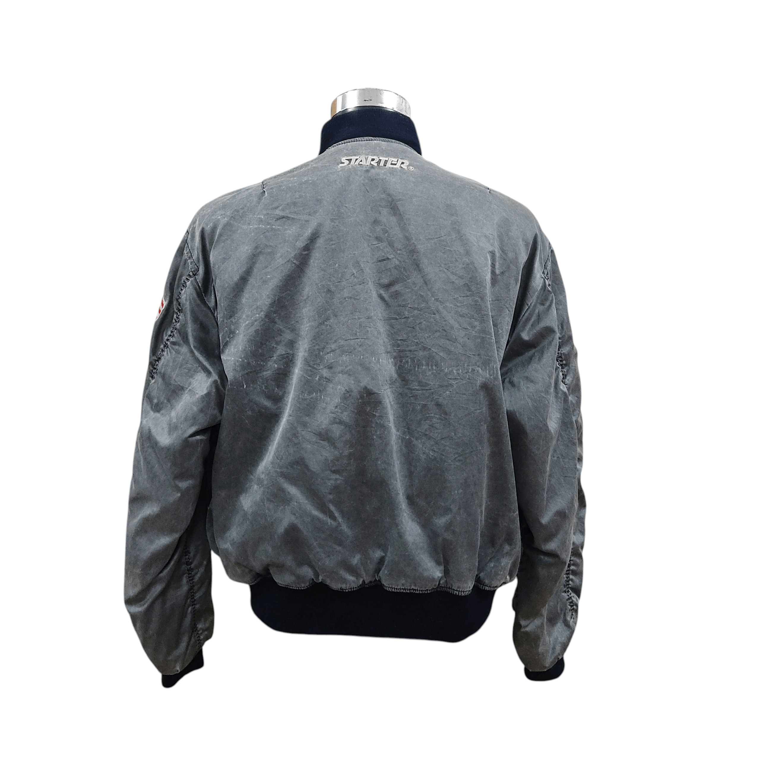 Starter Vintage Faded Grey Starter USA Bomber Jacket Size US L / EU 52-54 / 3 - 3 Thumbnail