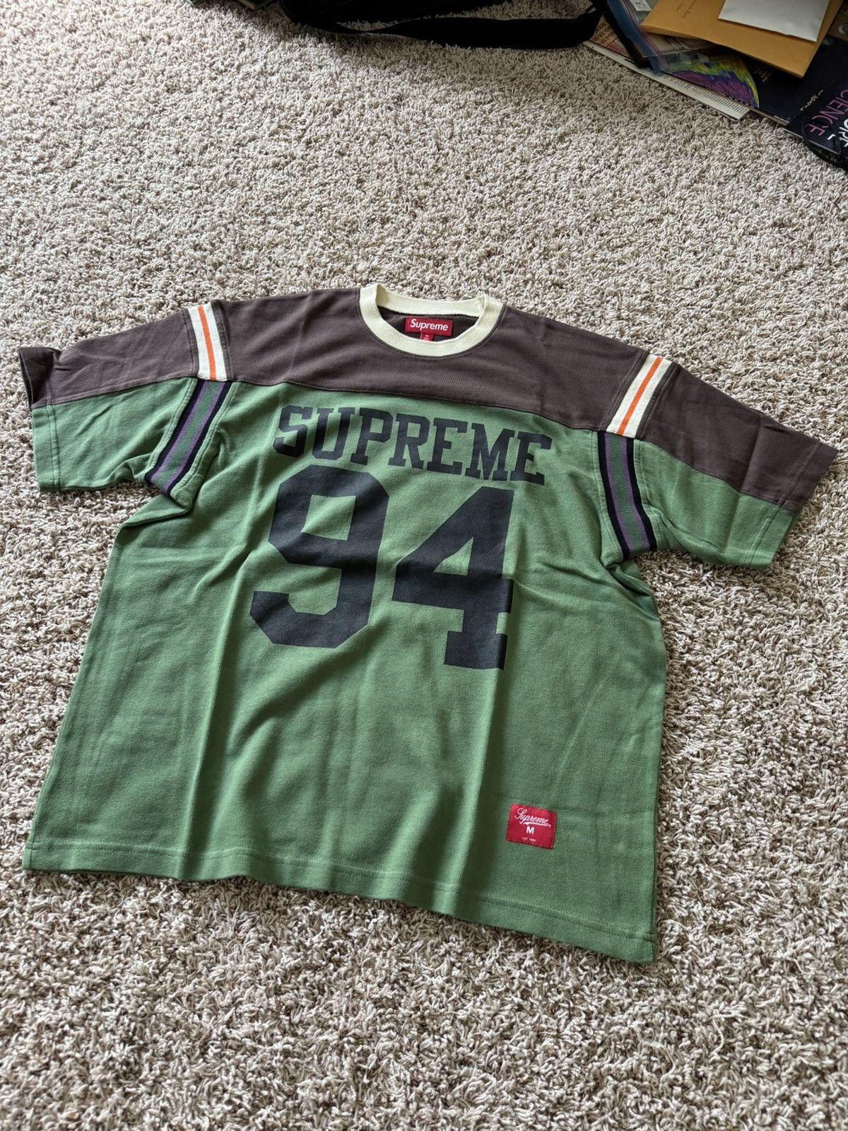 Supreme Split S/S Football Top Dusty Purple Men's - SS25 - US