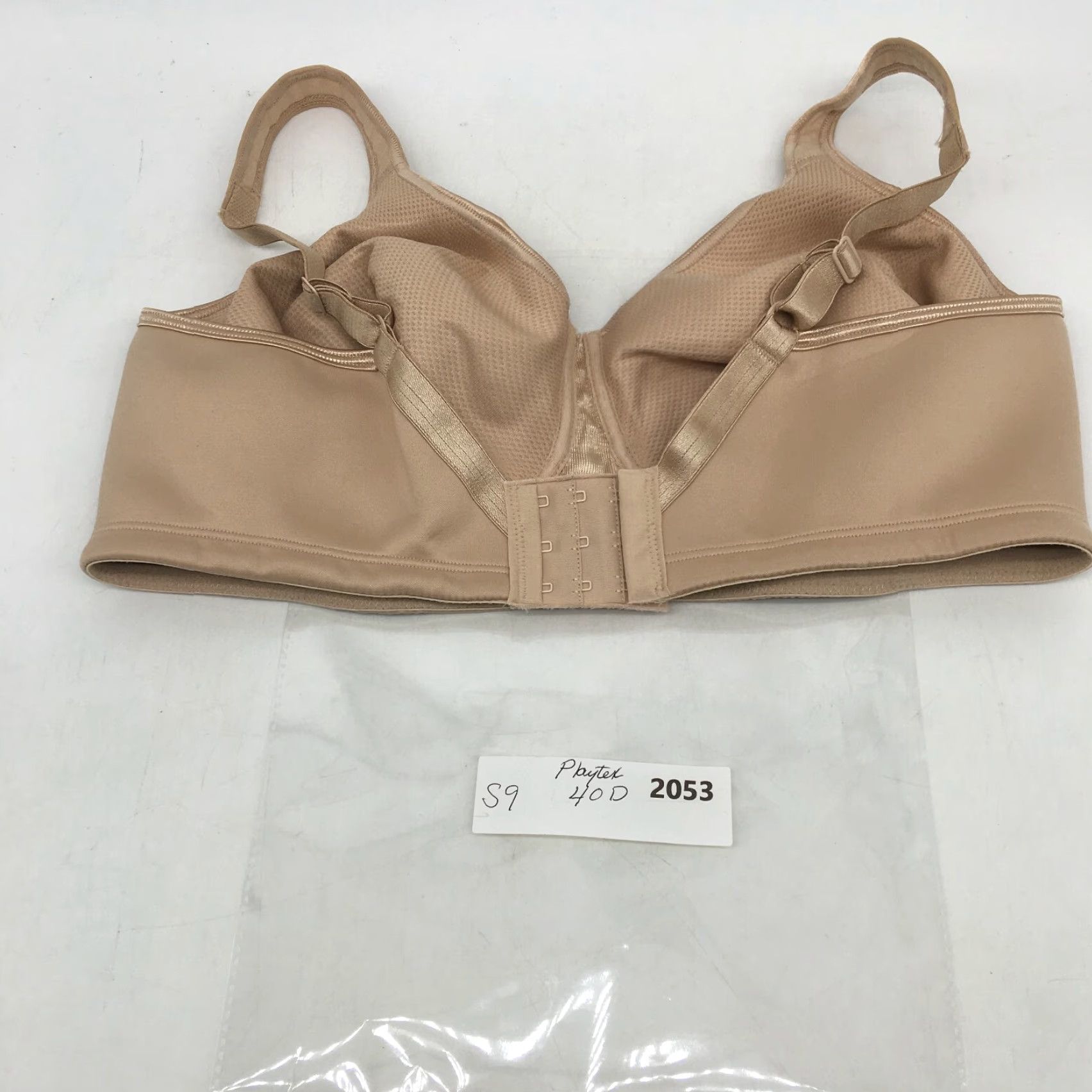 Vintage Playtex Womens Smooth Comfortable Wirefree Full Coverage Beige Bra 40D Size ONE SIZE - 4 Thumbnail