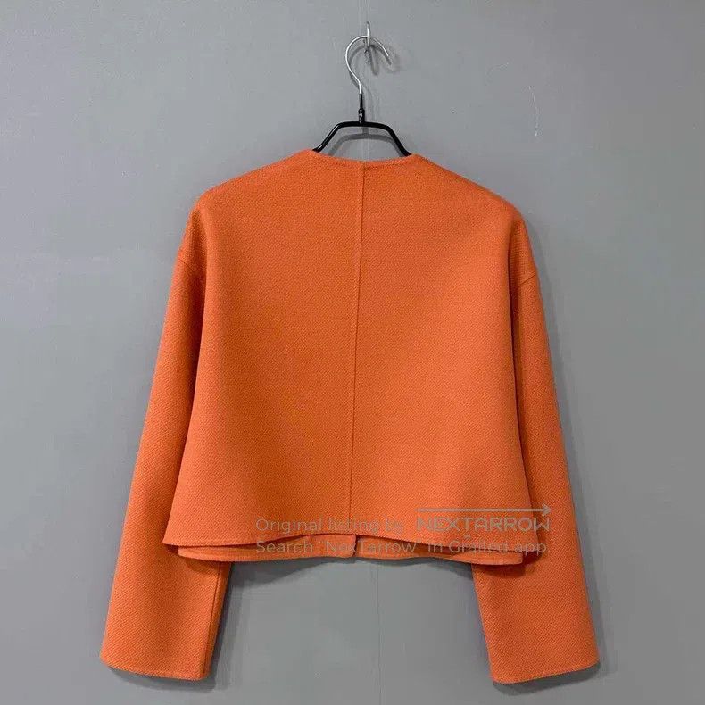 Hermes Hermes Brick red cashmere overcoat Size XS / US 0-2 / IT 36-38 - 3 Thumbnail