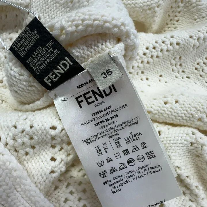 Fendi Fendi Sleeveless Knit Top with Cutouts -2507 Size S / US 4 / IT 40 - 4 Thumbnail