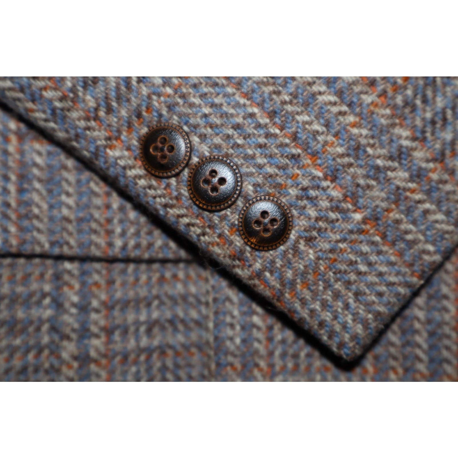 Pierre Cardin 40L Vintage 70s Pierre Cardin Windowpane Tweed Blazer Size 40L - 8 Thumbnail