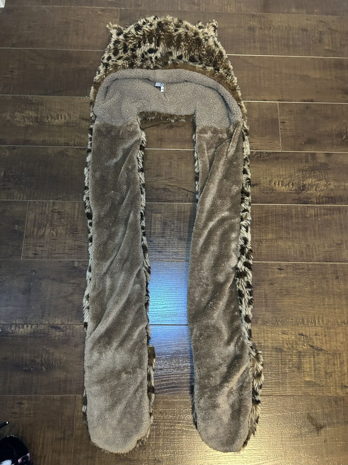 Aldo Vintage Aldo sherpa fleece lined leopard fur hat accessory Size ONE SIZE - 3 Thumbnail