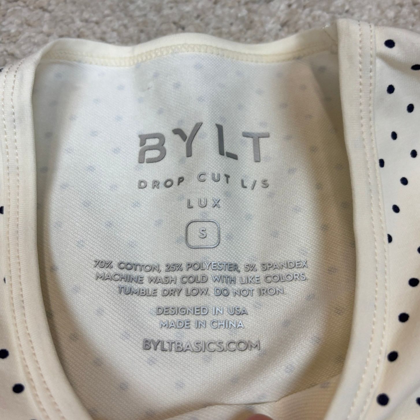 Other NWT Bylt Drop Cut Lux Long Sleeve Polka Dot Shirt Mens Small Size US S / EU 44-46 / 1 - 4 Thumbnail