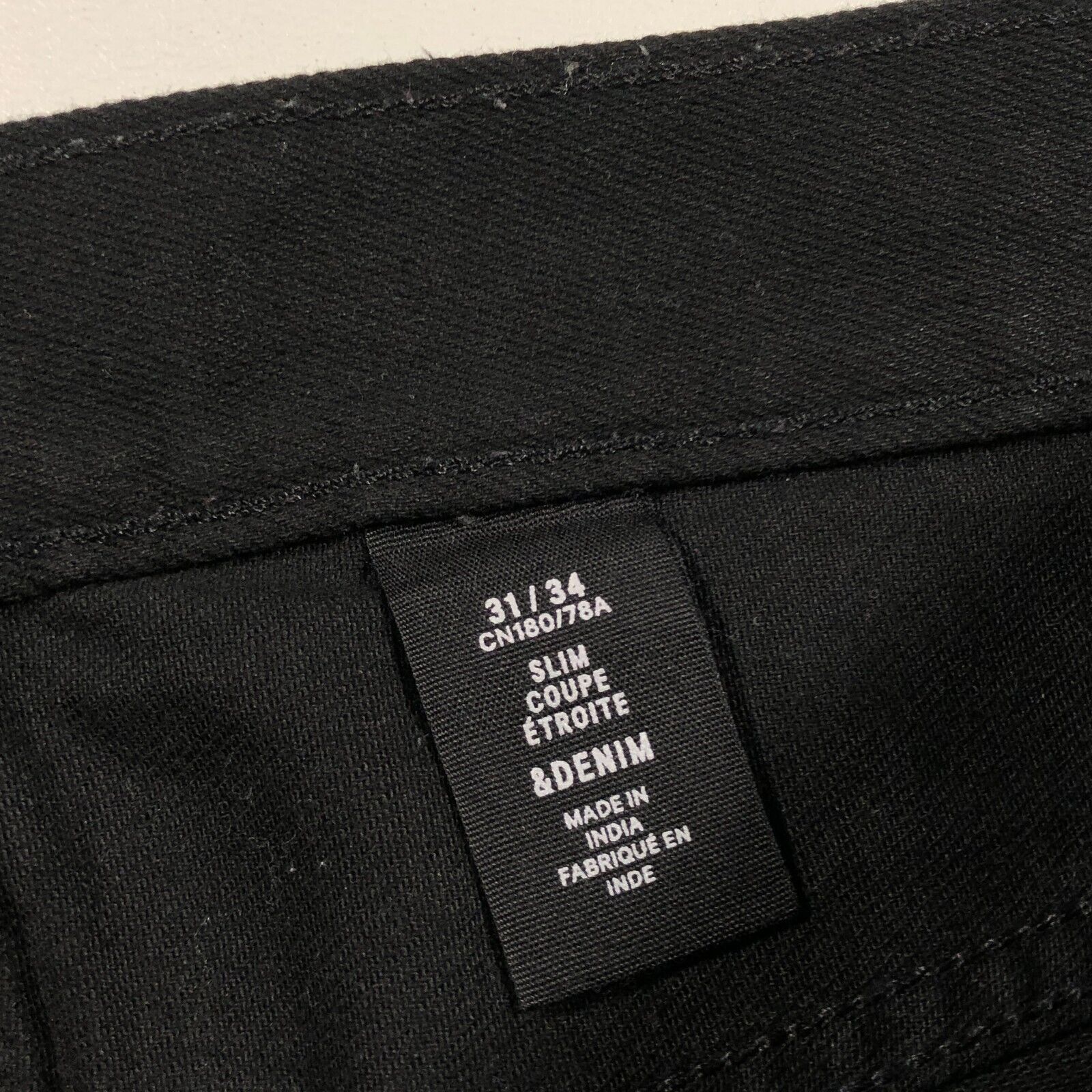 Levi's × Vintage Skeleton R Sniper Black Slim Jeans Pants size 31x33 B9 Size US 31 - 7 Thumbnail