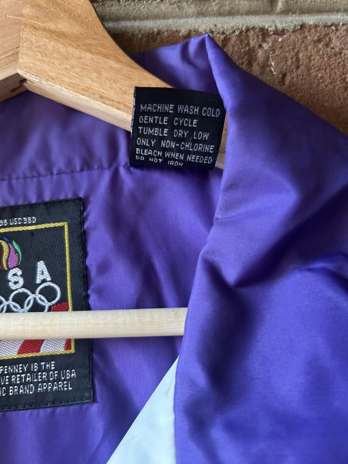 Other Vintage 90s Olympic JCPenney Team USA Purple Windbreaker Size US L / EU 52-54 / 3 - 5 Thumbnail