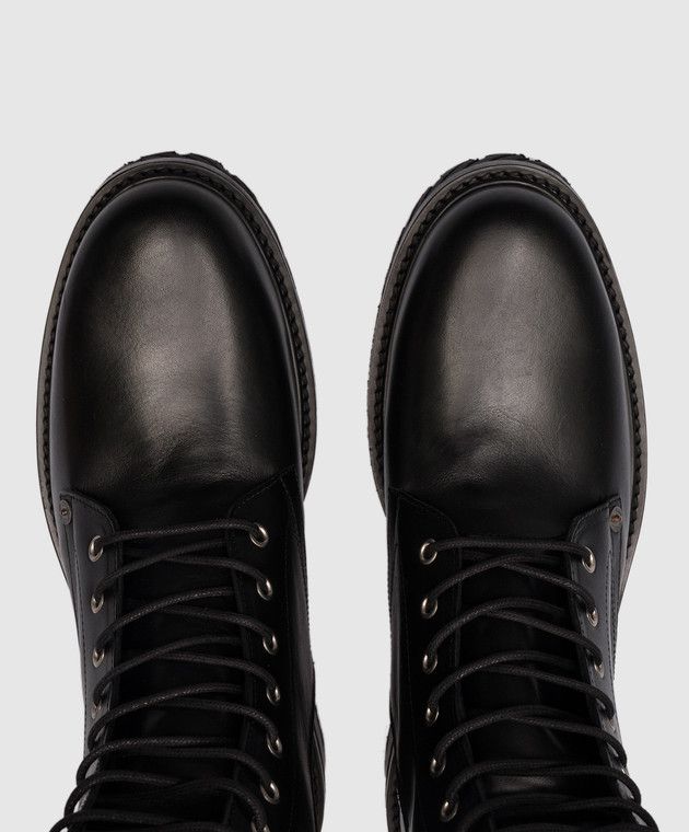 Off-White o1y0225 Logo Ankle Boots in Black Size US 7 / EU 40 - 4 Thumbnail