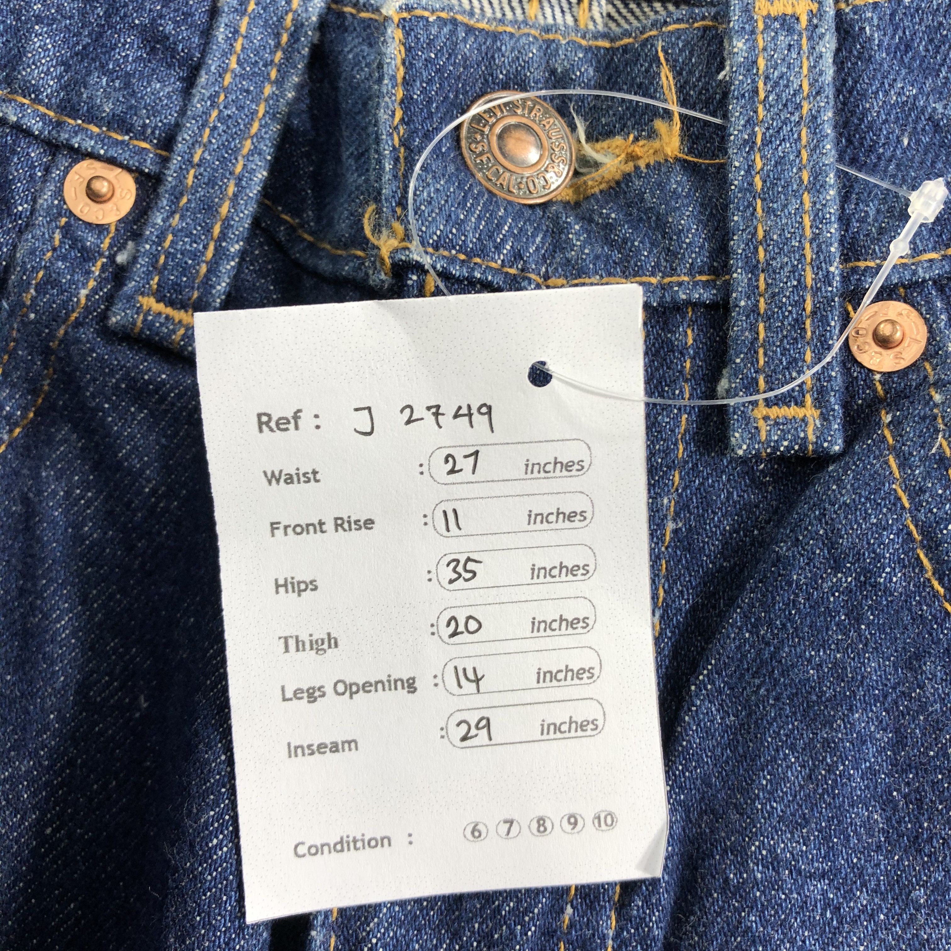 Levi's 90s Vintage Blue Wash Levis 505 Jeans-J2749 Size US 27 - 10 Thumbnail