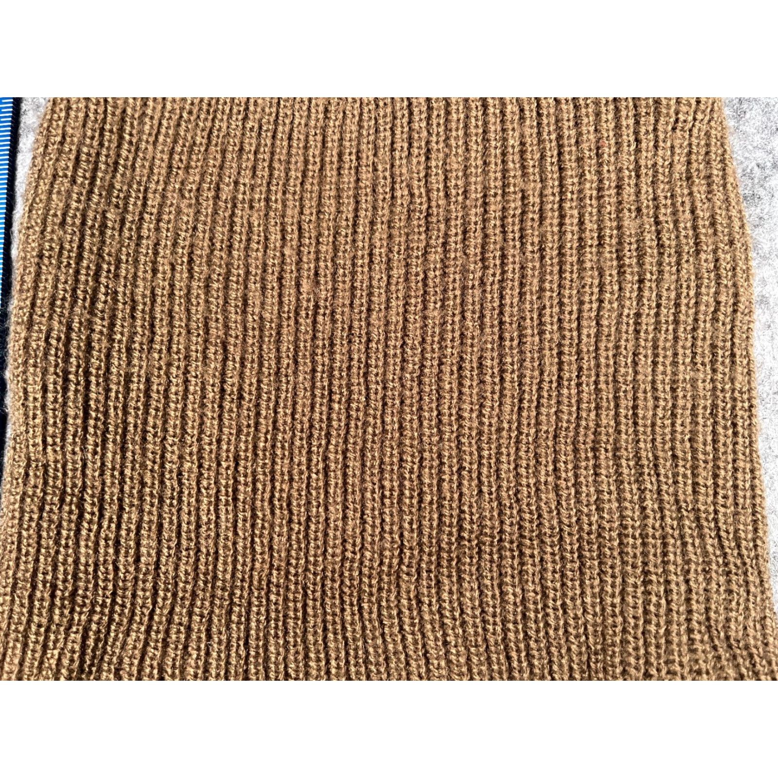 Brixton Brixton Beanie Toque Adult One Size Brown Beige 100% Acrylic Double Knit Skate Hat Beanie Mens Brixton Beanie Toque Size ONE SIZE - 2 Thumbnail