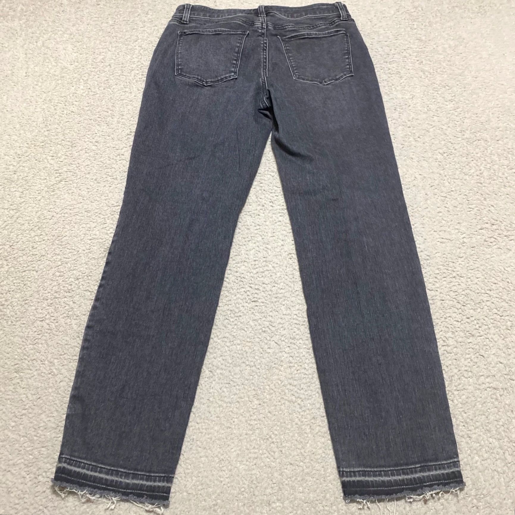 Talbots Talbots Womens 4 Jeans Gray Denim Medium Wash Slim Ankle Mid Rise Vintage: No Size 27" / US 4 / IT 40 - 2 Thumbnail
