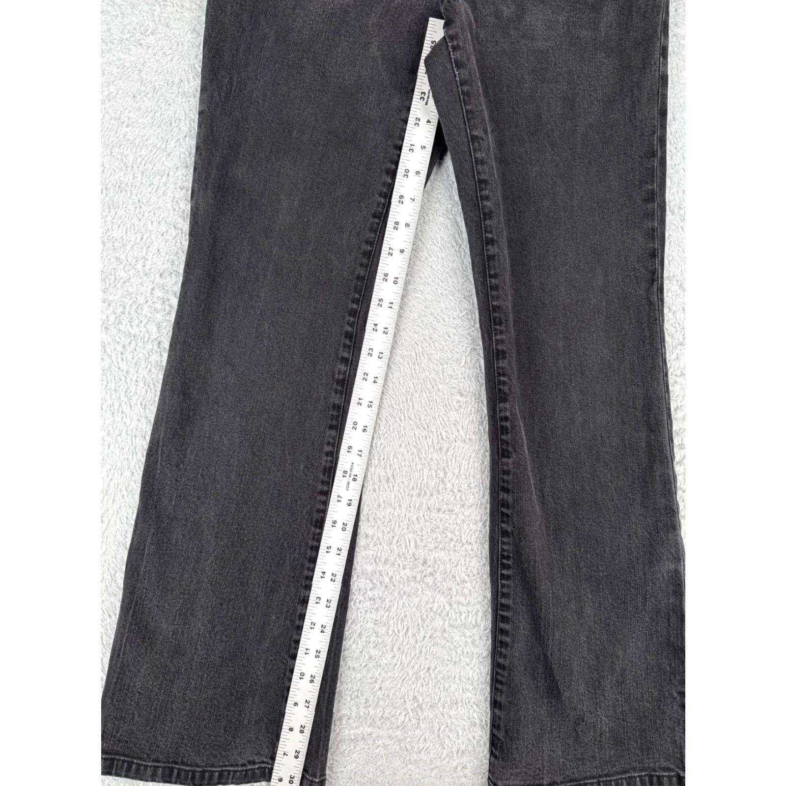 Chaps Vintage Chaps Womens Jeans Bootcut Mid Rise Cotton Blend 12 Black Southwestern Designer 30x30 Size 34" / US 12 / IT 48 - 7 Thumbnail