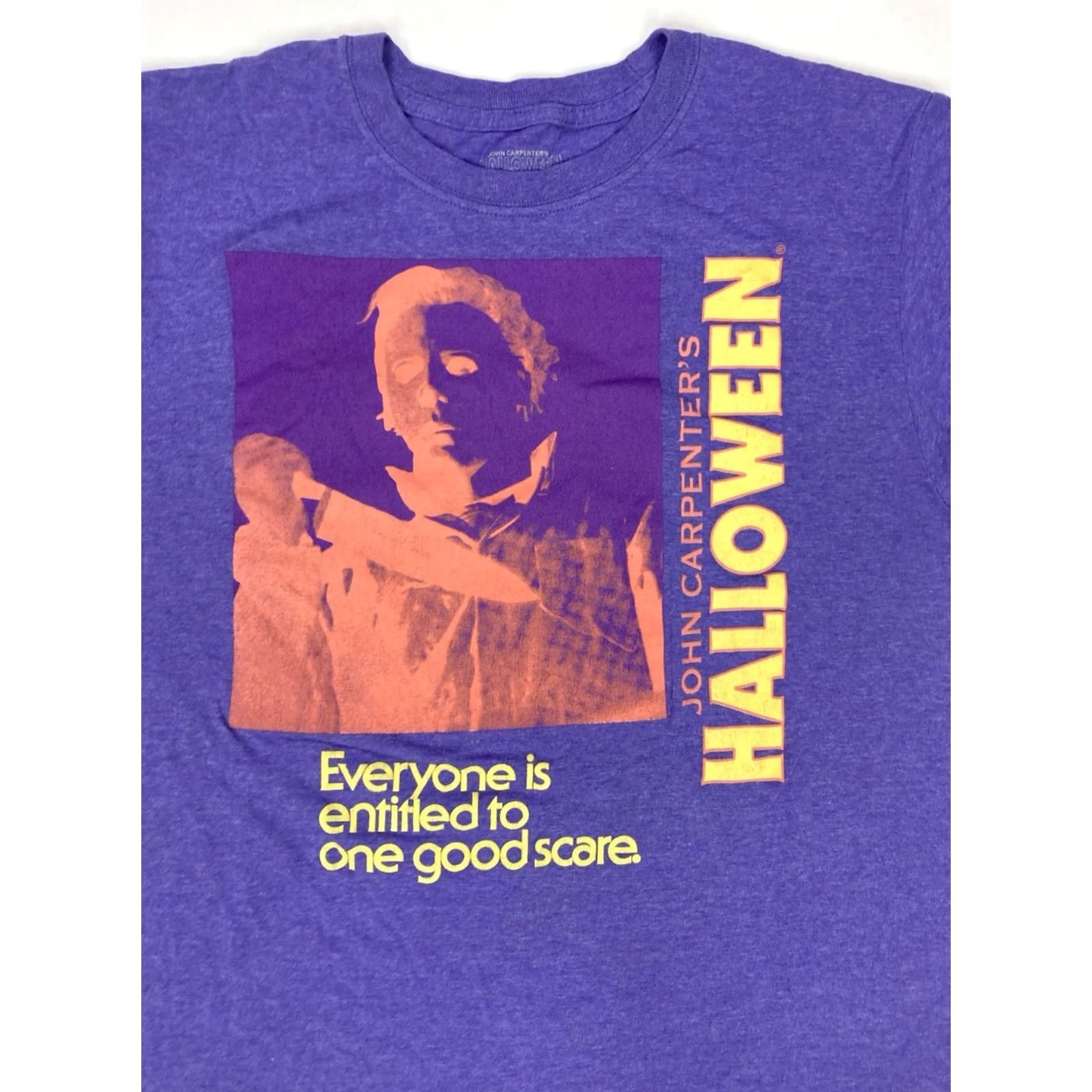 Vintage VINTAGE John Carpenter's Halloween Graphic T-shirt Men Small Purple Short Sleeve Size US S / EU 44-46 / 1 - 2 Thumbnail