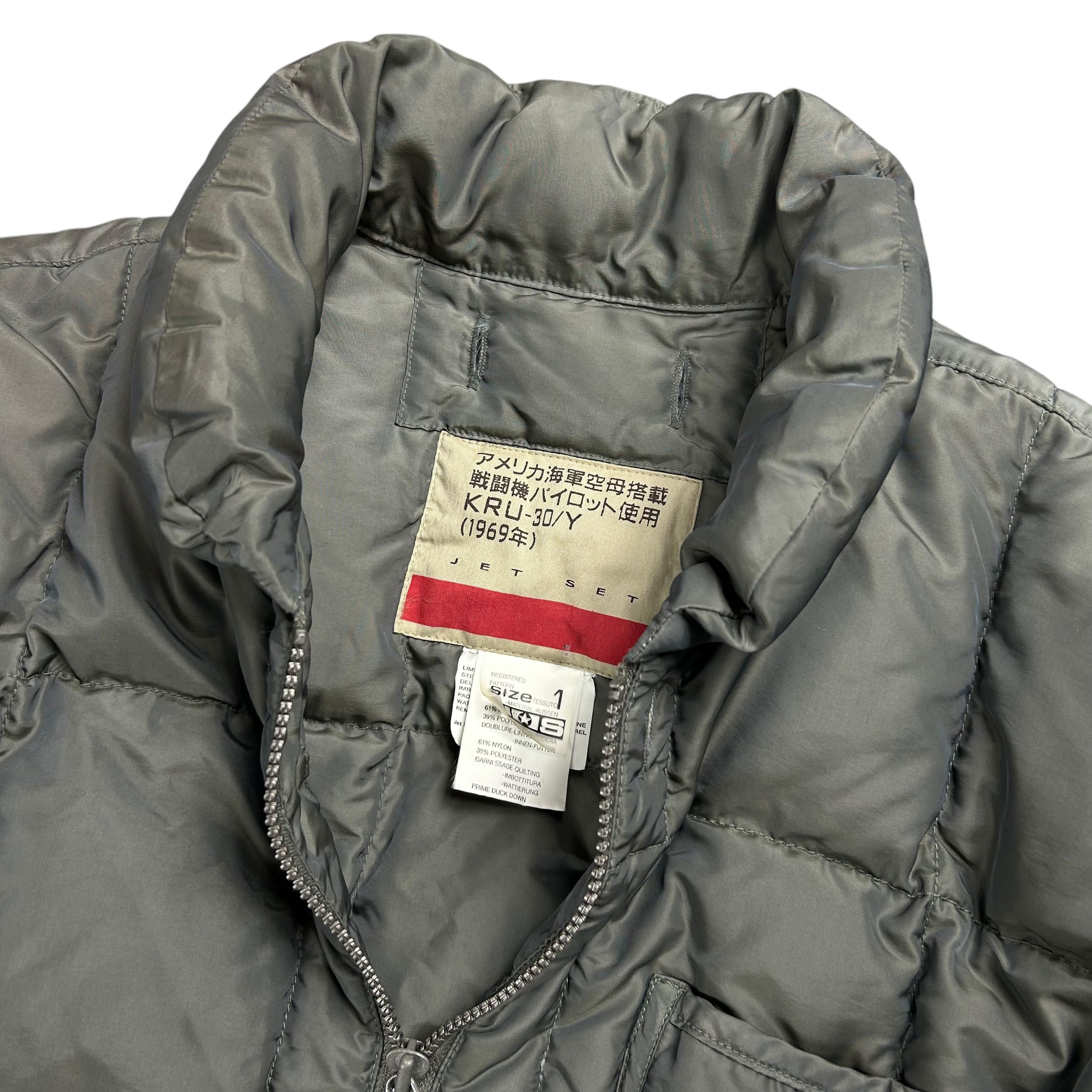 JET SET Jet Set Gray Green Down Quilted Light Jacket Zip 1 Size US S / EU 44-46 / 1 - 5 Thumbnail