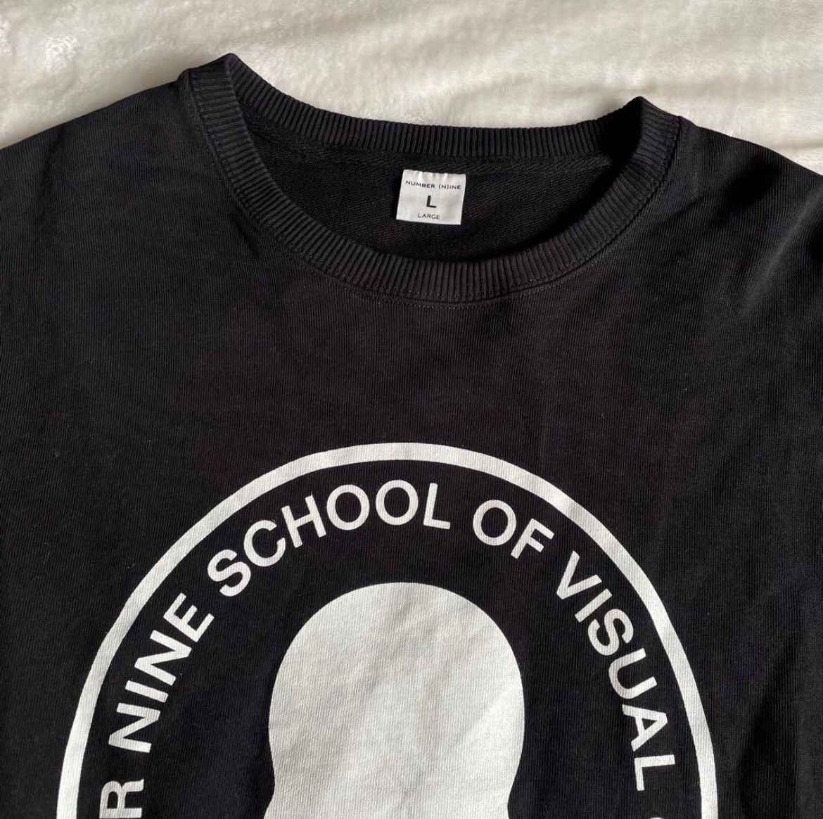 Number (N)ine NUMBER (N)INE Skull Print Sweatshirt Black Size US L / EU 52-54 / 3 - 3 Thumbnail