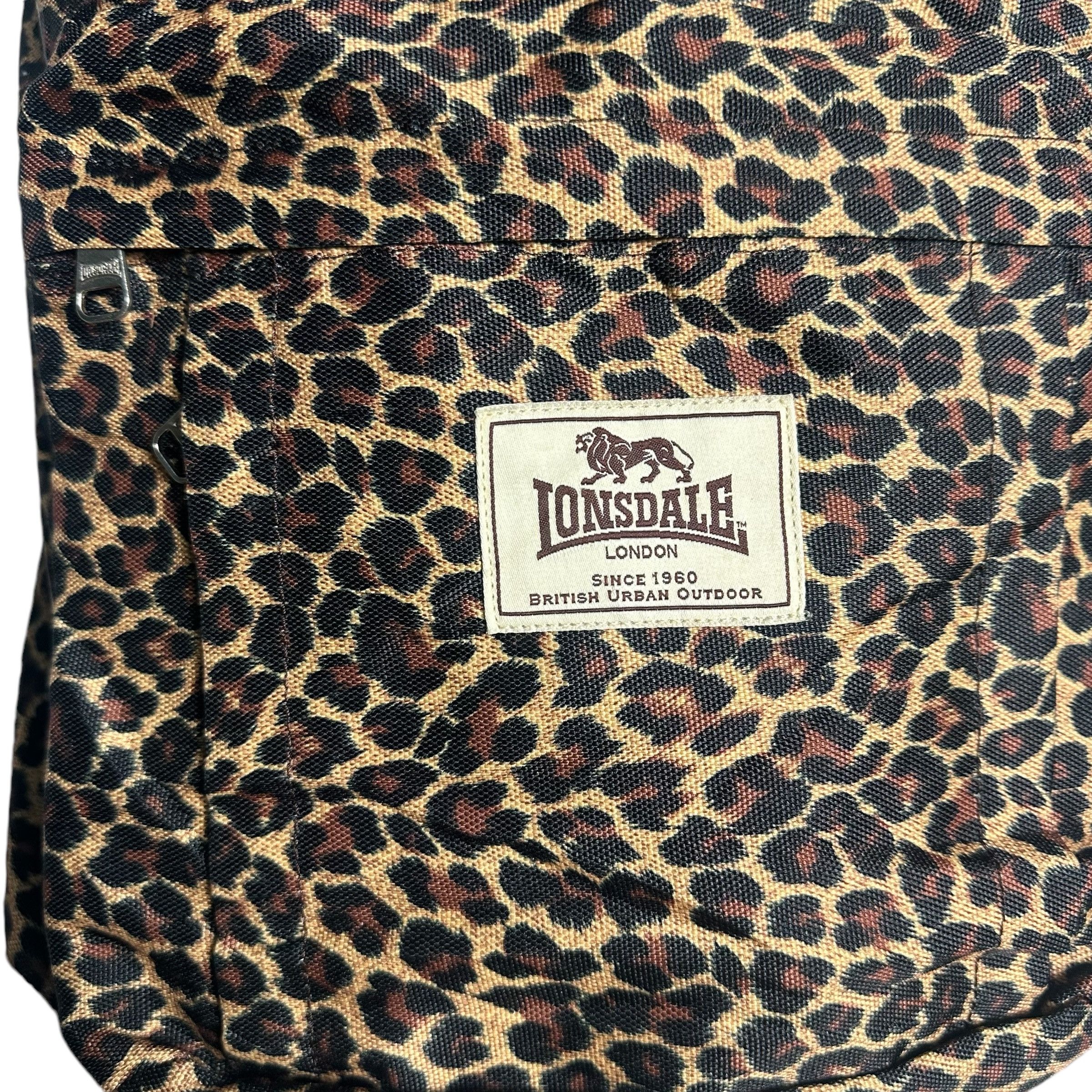 Lonsdale × Vintage 🔥RARE🔥Vintage Lonsdale London Leopard Backpack Bag Size ONE SIZE - 3 Thumbnail
