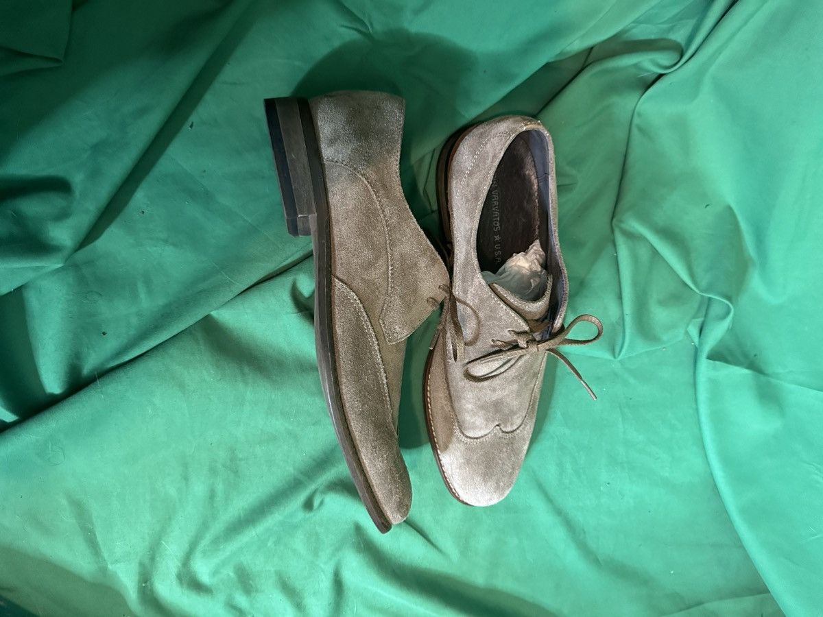 John Varvatos Suede leather derby shoes gray/brown 8 Size US 8 / EU 41 - 10 Thumbnail