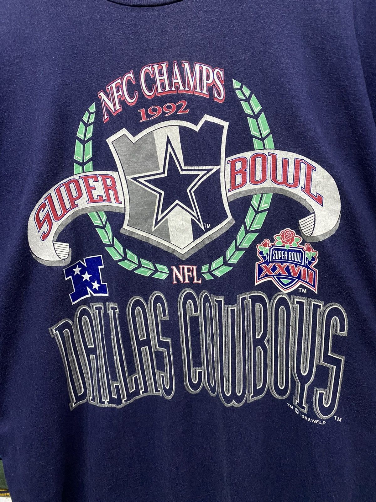 Fruit Of The Loom Vintage 1992 nfl super bowl dallas cowboys Size US L / EU 52-54 / 3 - 2 Thumbnail