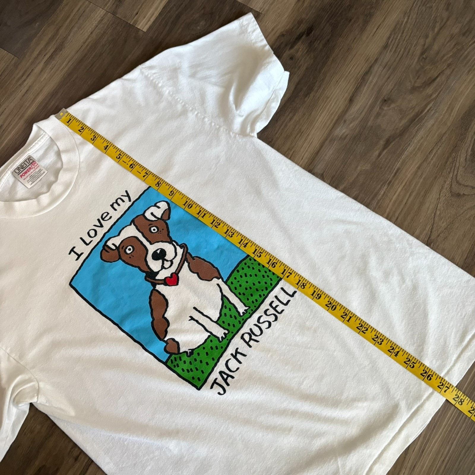 Vintage Vintage Jack Russell Art T-Shirt Men's Size M White Size US M / EU 48-50 / 2 - 4 Thumbnail