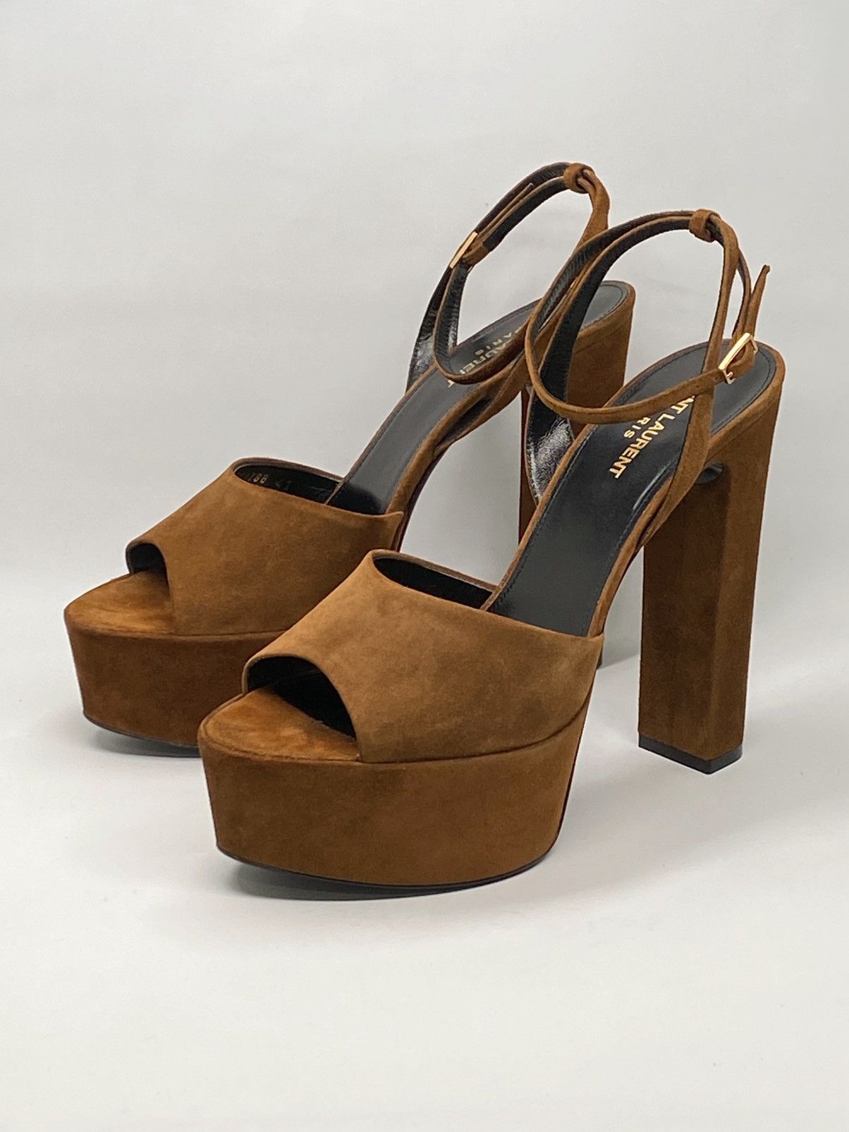 Yves Saint Laurent Saint Laurent Jodie Platform Sandals in Suede size 41 Size US 11 / IT 41 - 6 Thumbnail