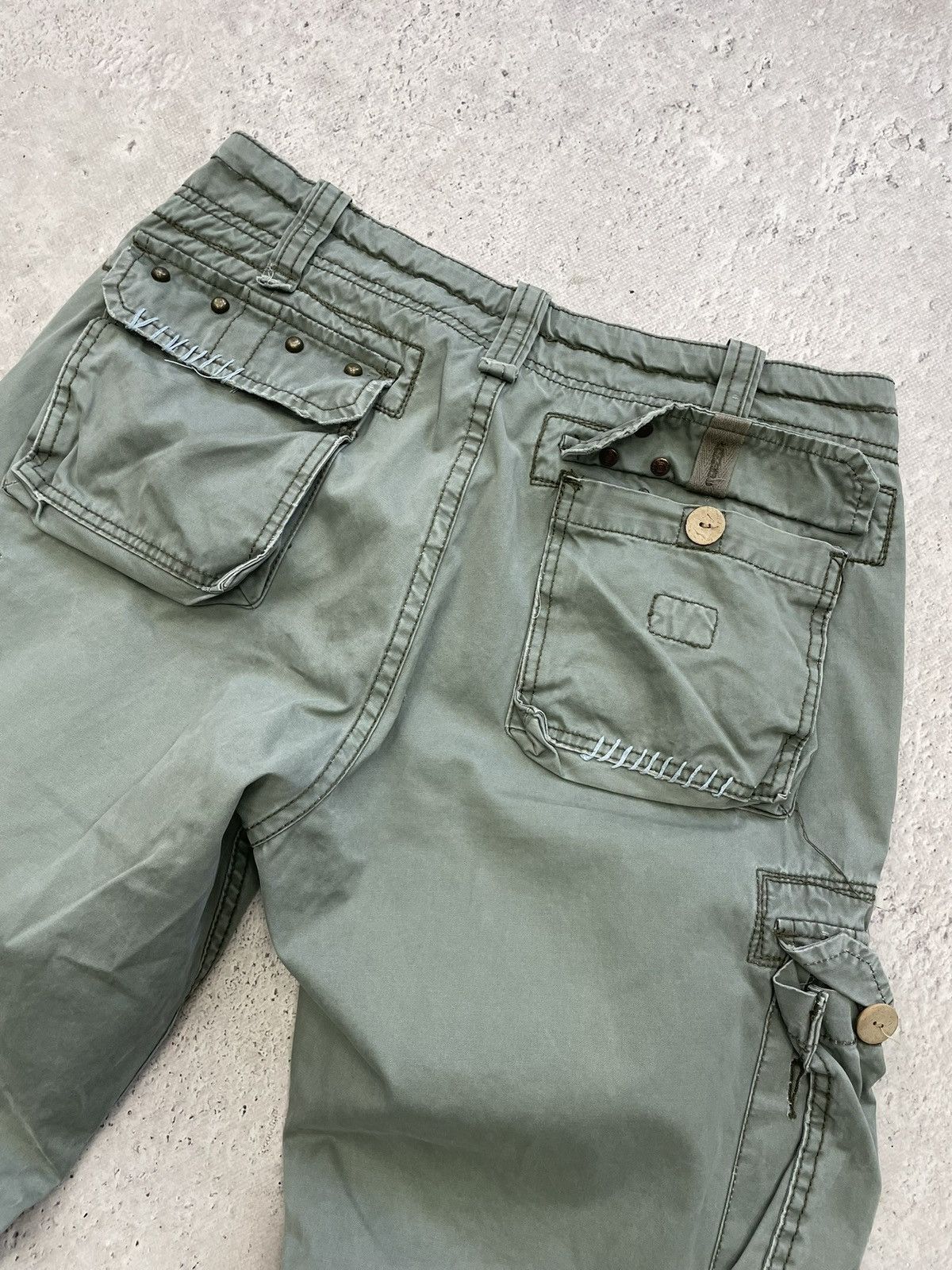 Japanese Brand Cargo baggy washed carhartt style pants wude leg y2k Size US 32 / EU 48 - 13 Thumbnail