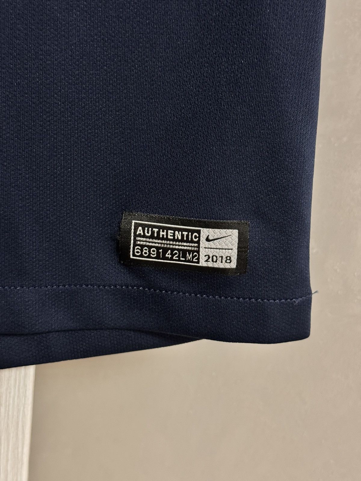 Nike × Vintage Vintage 2017/18 France Nike home kit soccer jersey Size US XL / EU 56 / 4 - 7 Thumbnail