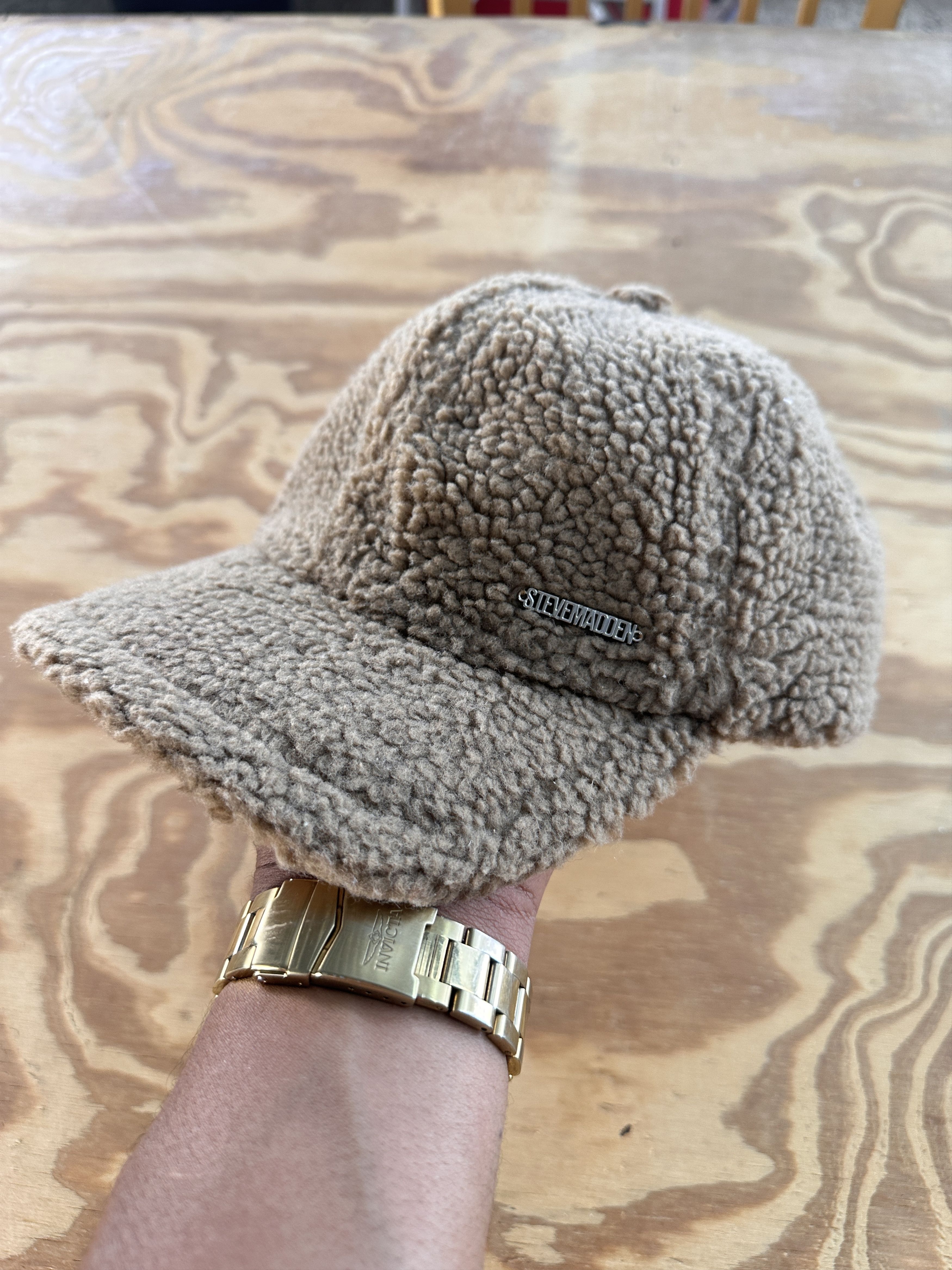 Designer × Steve Madden × Vintage Steve Madden Shepa ivory Brown Cap . One size Size ONE SIZE - 1 Thumbnail