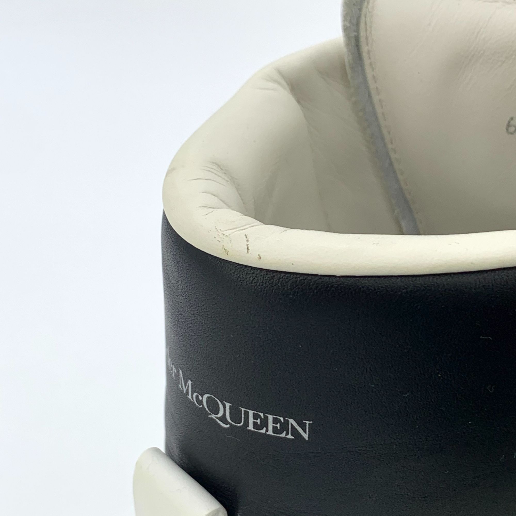 Alexander McQueen Alexander McQueen White Lace-Up Platform High-Top Sneakers ( Size US 11 / EU 44 - 2 Thumbnail