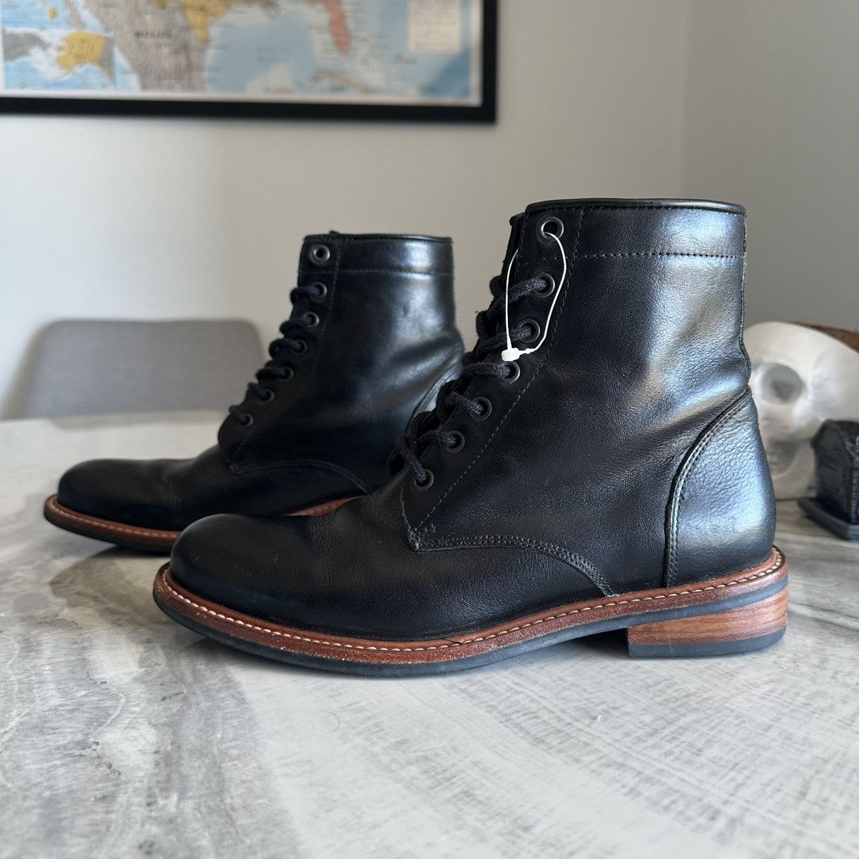Nisolo Nisolo Amalia Black Leather Water Resistant Women’s Boots Size US 7 / IT 37 - 1 Thumbnail