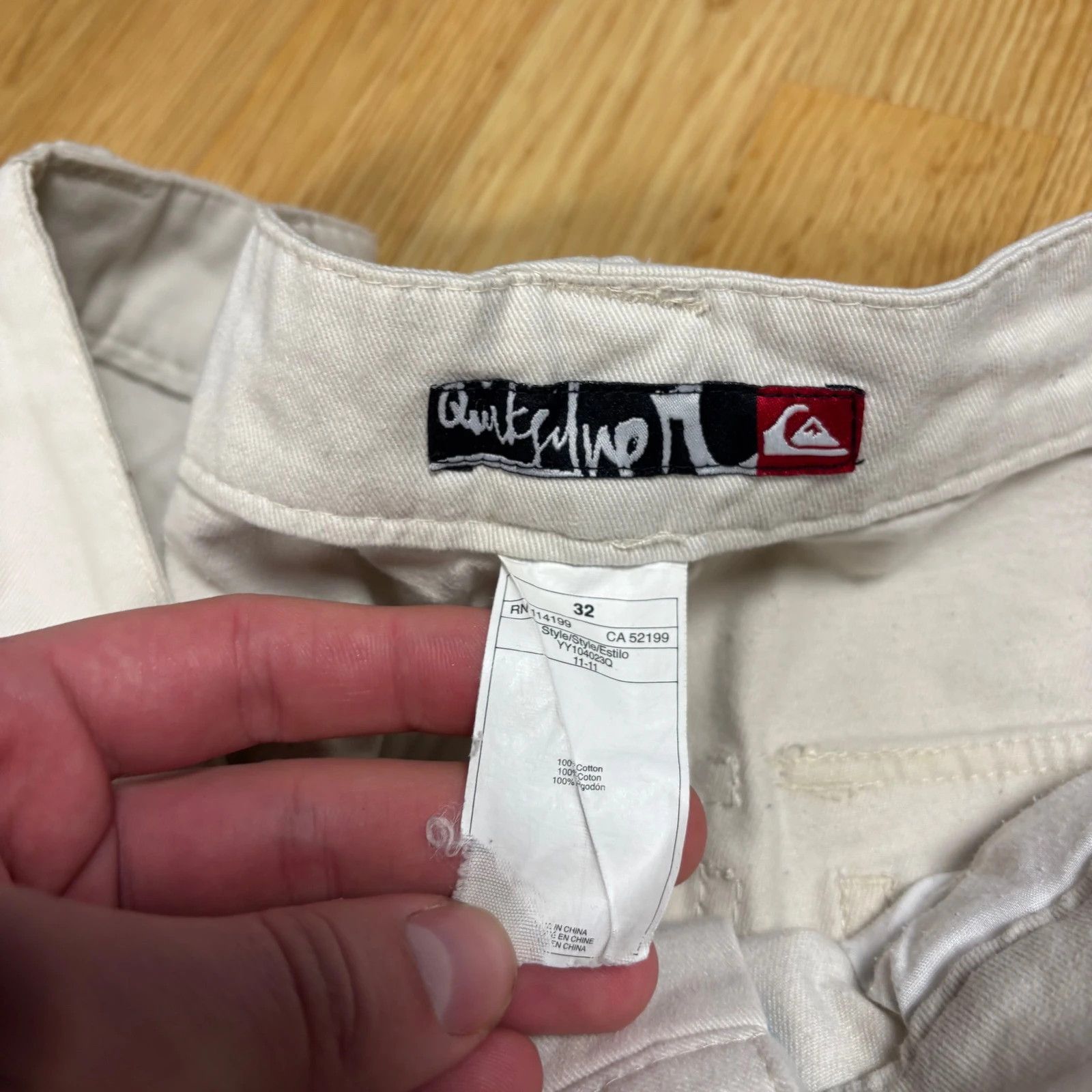 Japanese Brand Quiksilver Cargo Pants W32 Beige Size US 34 / EU 50 - 8 Thumbnail
