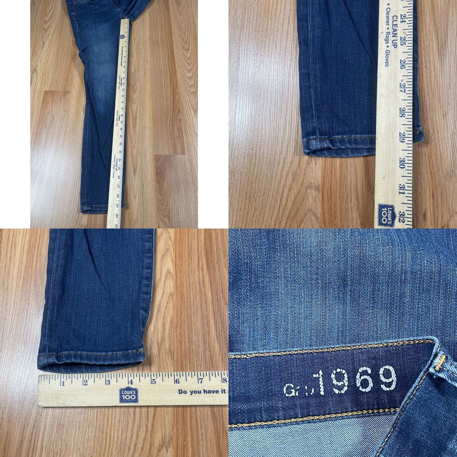 Gap Gap 1969 Jeans Womens 27R Legging Jean Stretch Blue Medium Wash Denim Pants Size 27" / US 4 / IT 40 - 8 Thumbnail