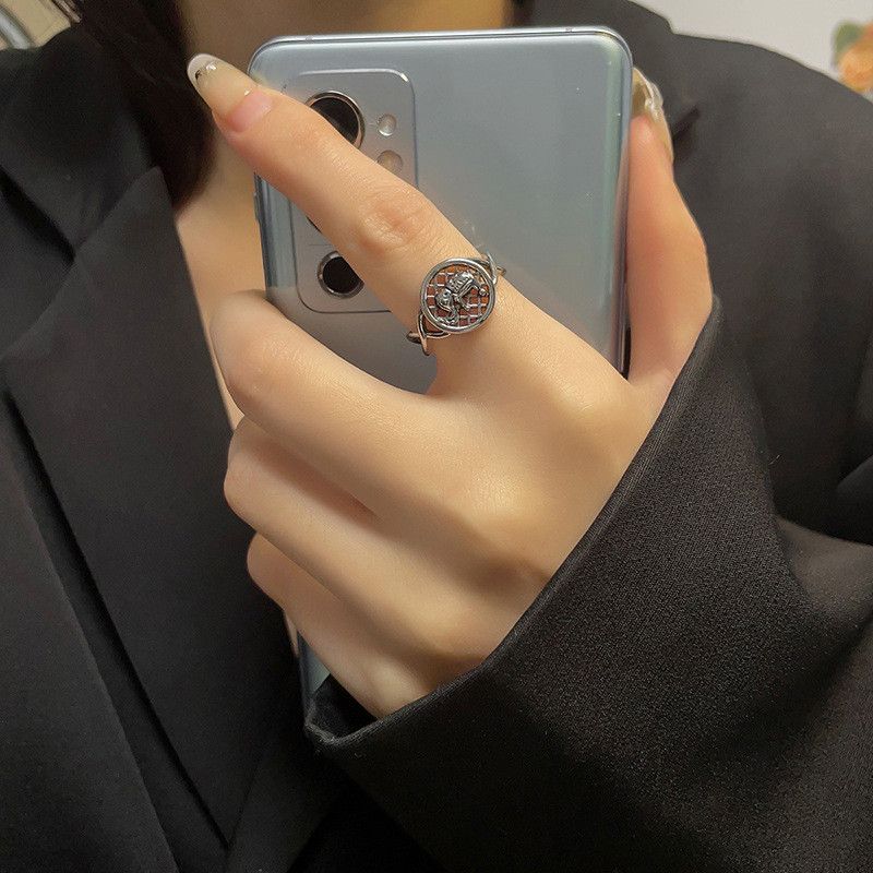 Jewelry Hip-hop Jewelry Rings Open Size Chrome Ring (Size 7-13) Size ONE SIZE - 1 Thumbnail