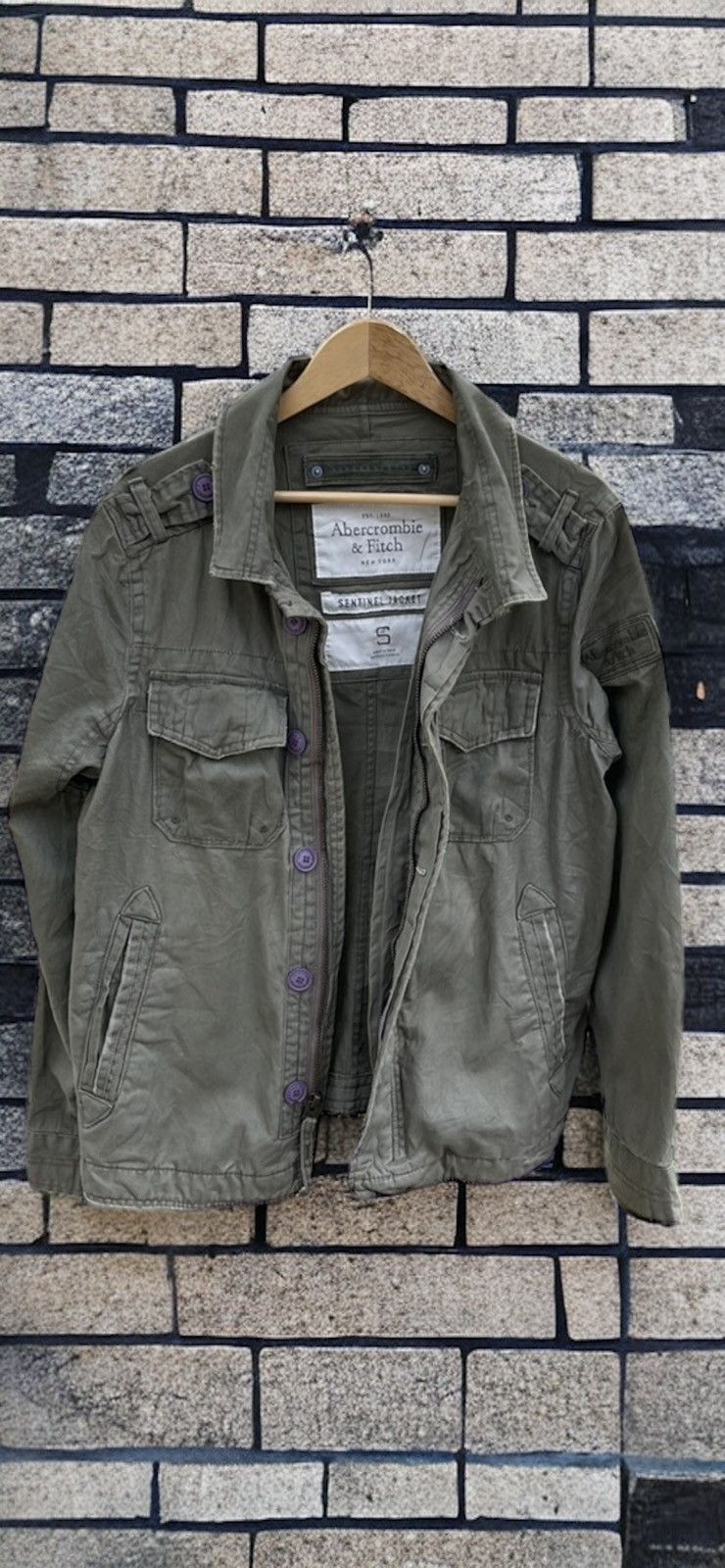 アバクロ SENTINEL JACKET S Abercrombie&Fitch Abercrombie & Fitch Sentinel Jacket Mens Small Navy Blue