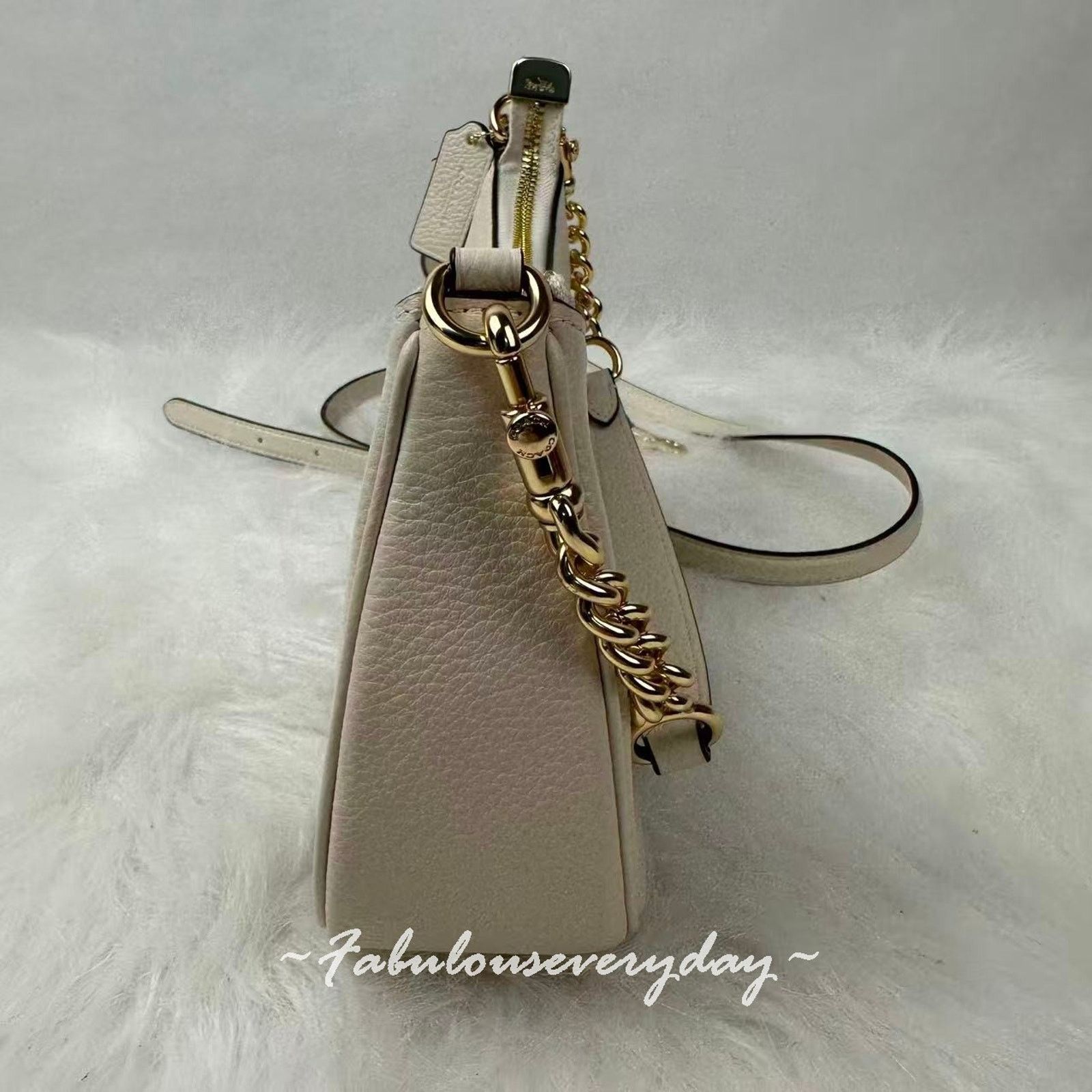 Coach Coach Teri Shoulder/Crossbody Bag In Leather/Gold/Chalk Size ONE SIZE - 2 Thumbnail