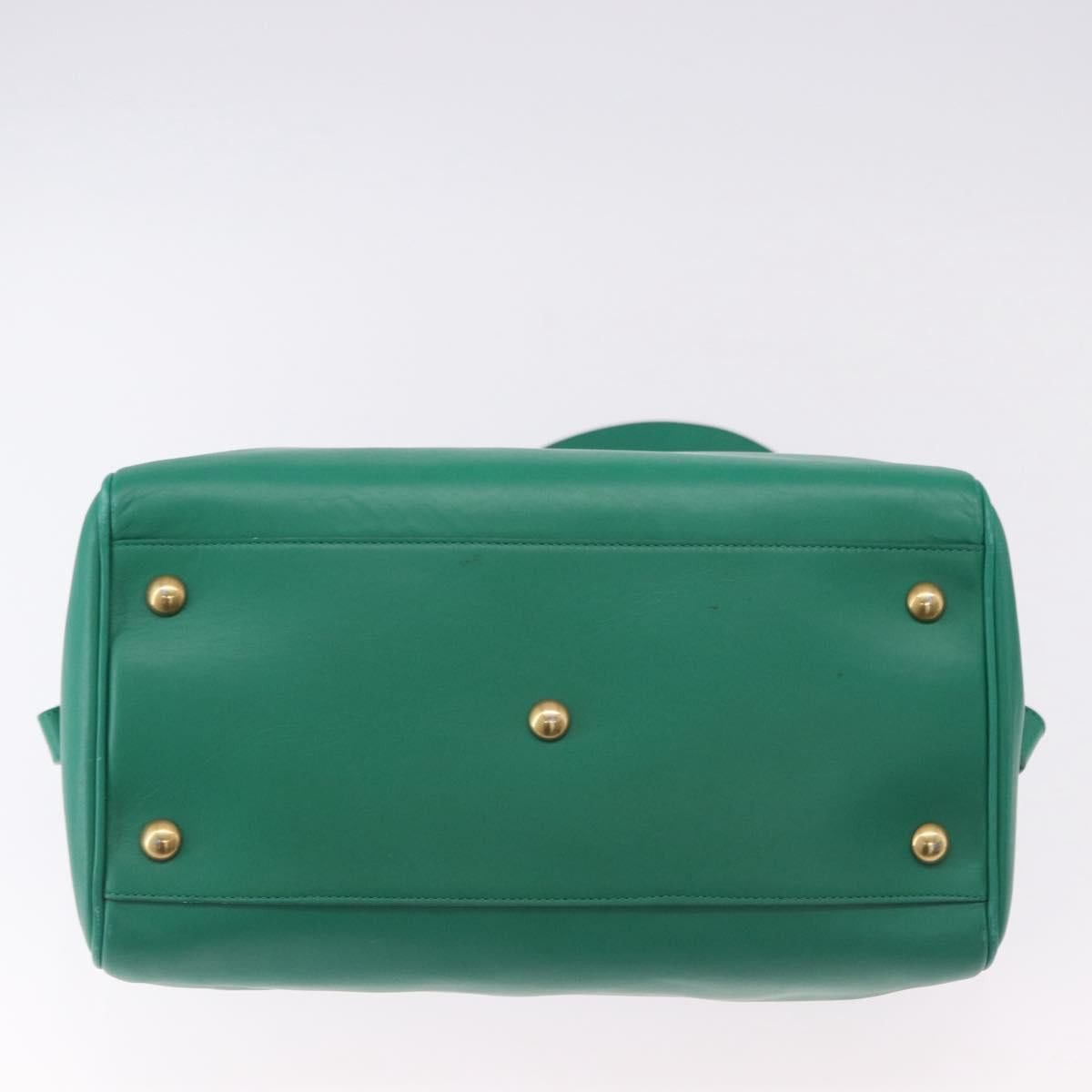 Saint Laurent Paris SAINT LAURENT Classic Duffle Bag Leather 2way Green Gold Size ONE SIZE - 5 Thumbnail